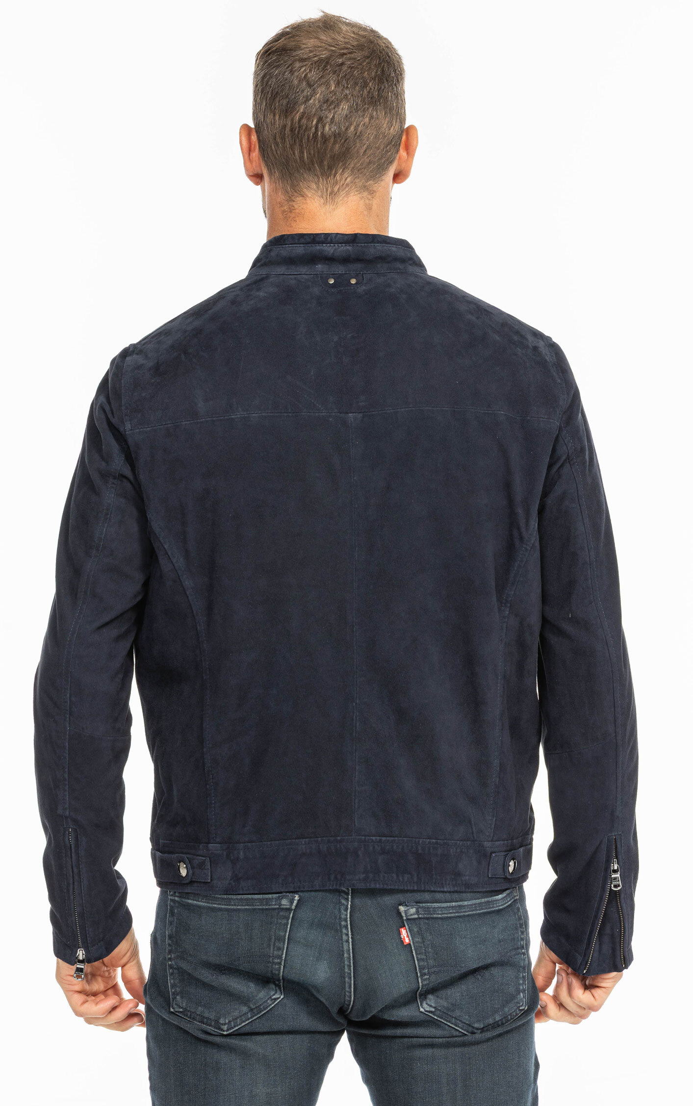 Vêtement en cuir Les bonnes affaires Homme bleu