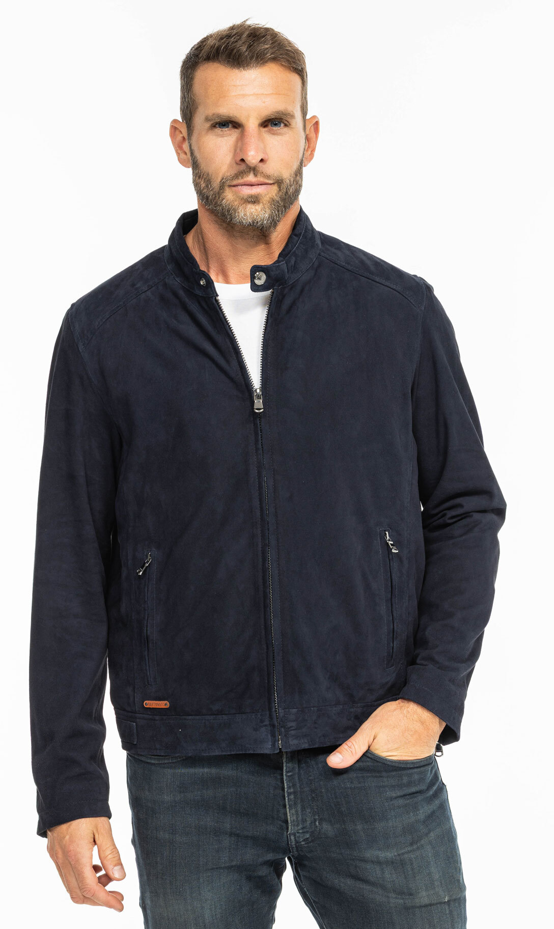 Vêtement en cuir Les bonnes affaires Homme bleu