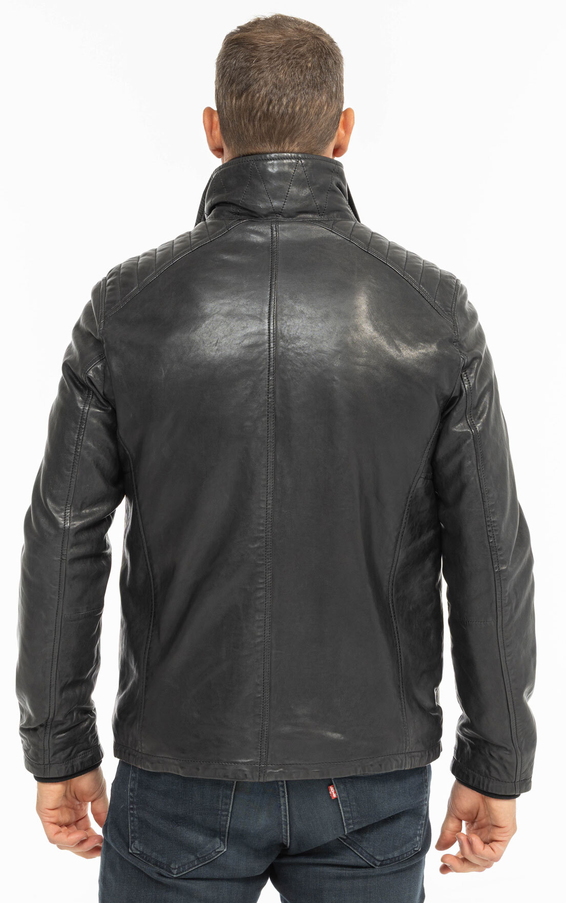 Vêtement en cuir Vestes & Trois Quart cuir noir