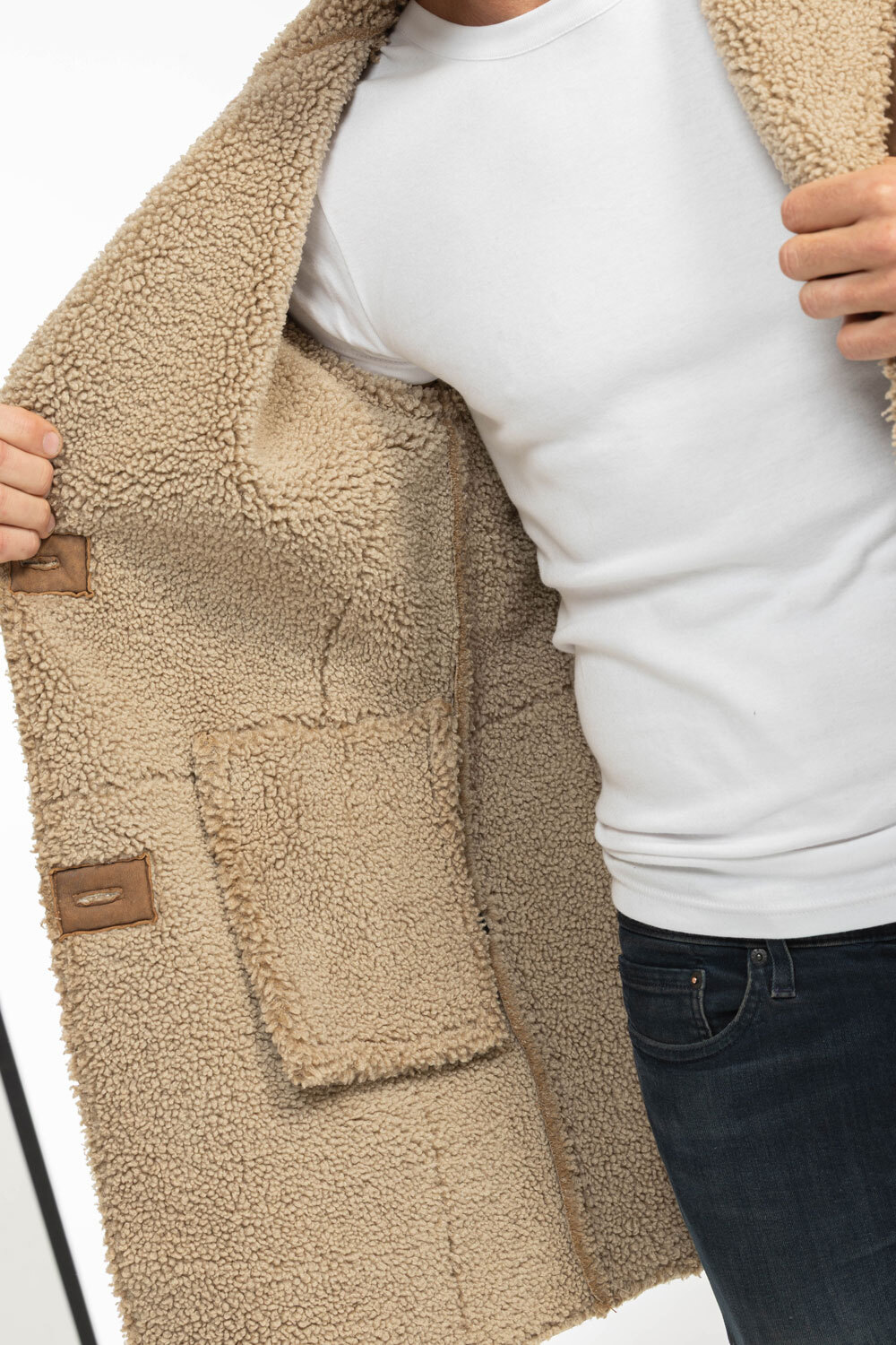 Vêtement en cuir Les bonnes affaires Homme camel