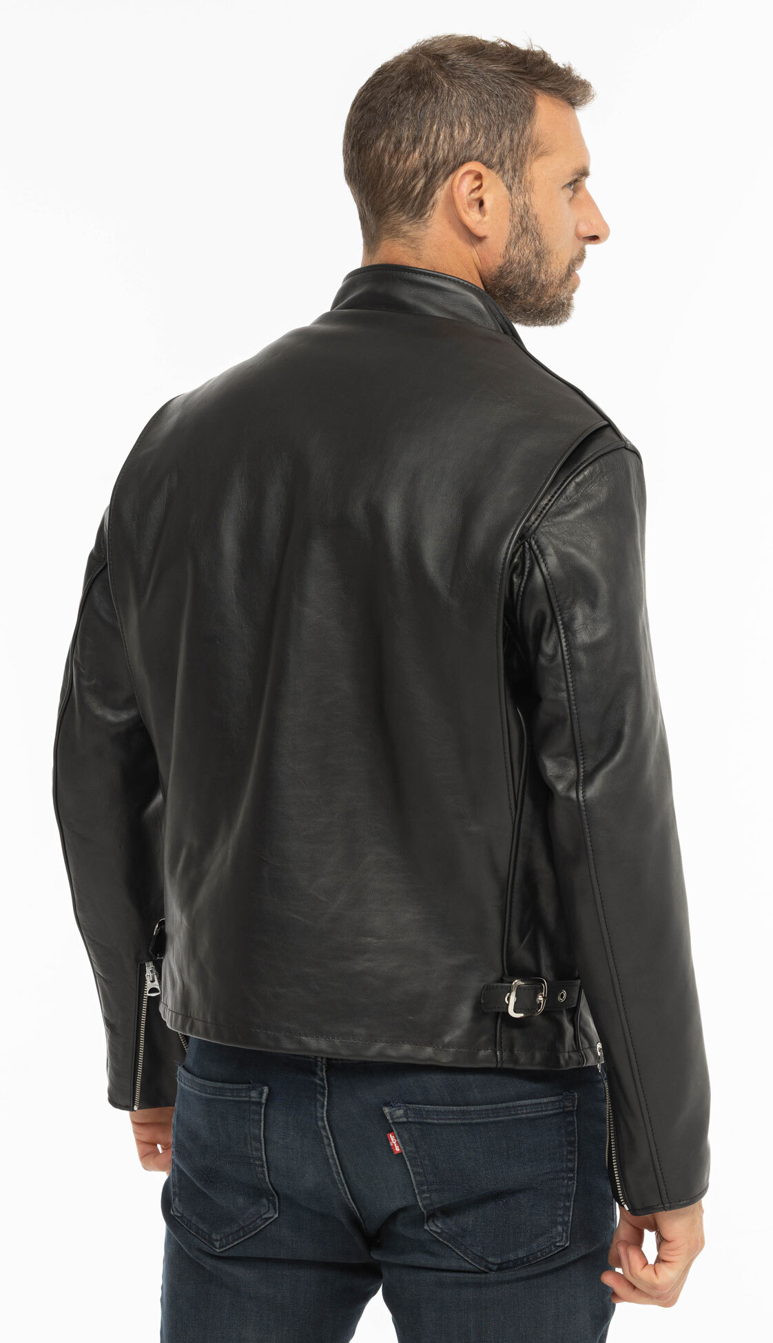 Vêtement en cuir Blousons cuir noir