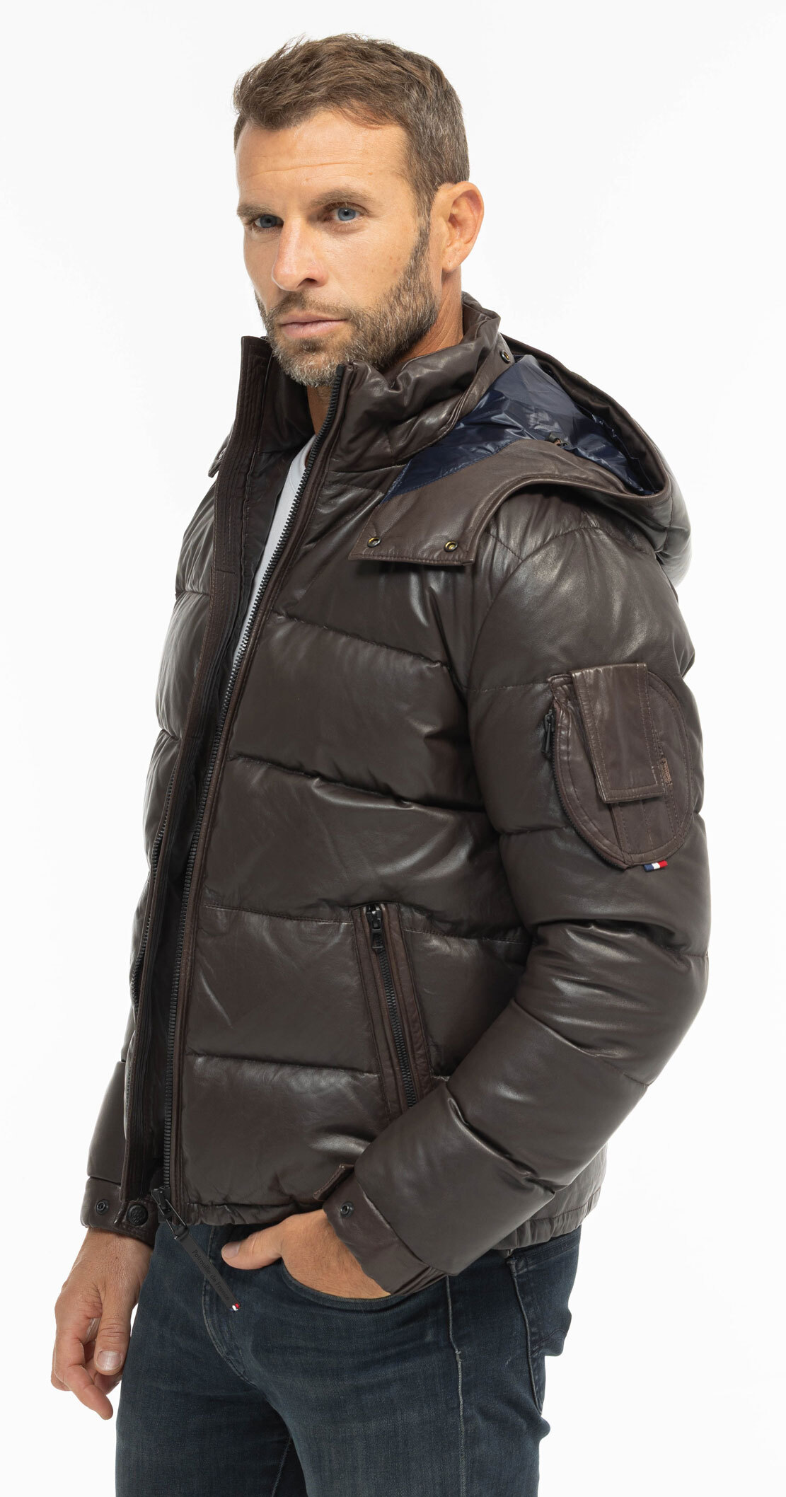 Vêtement en cuir Blousons cuir marron