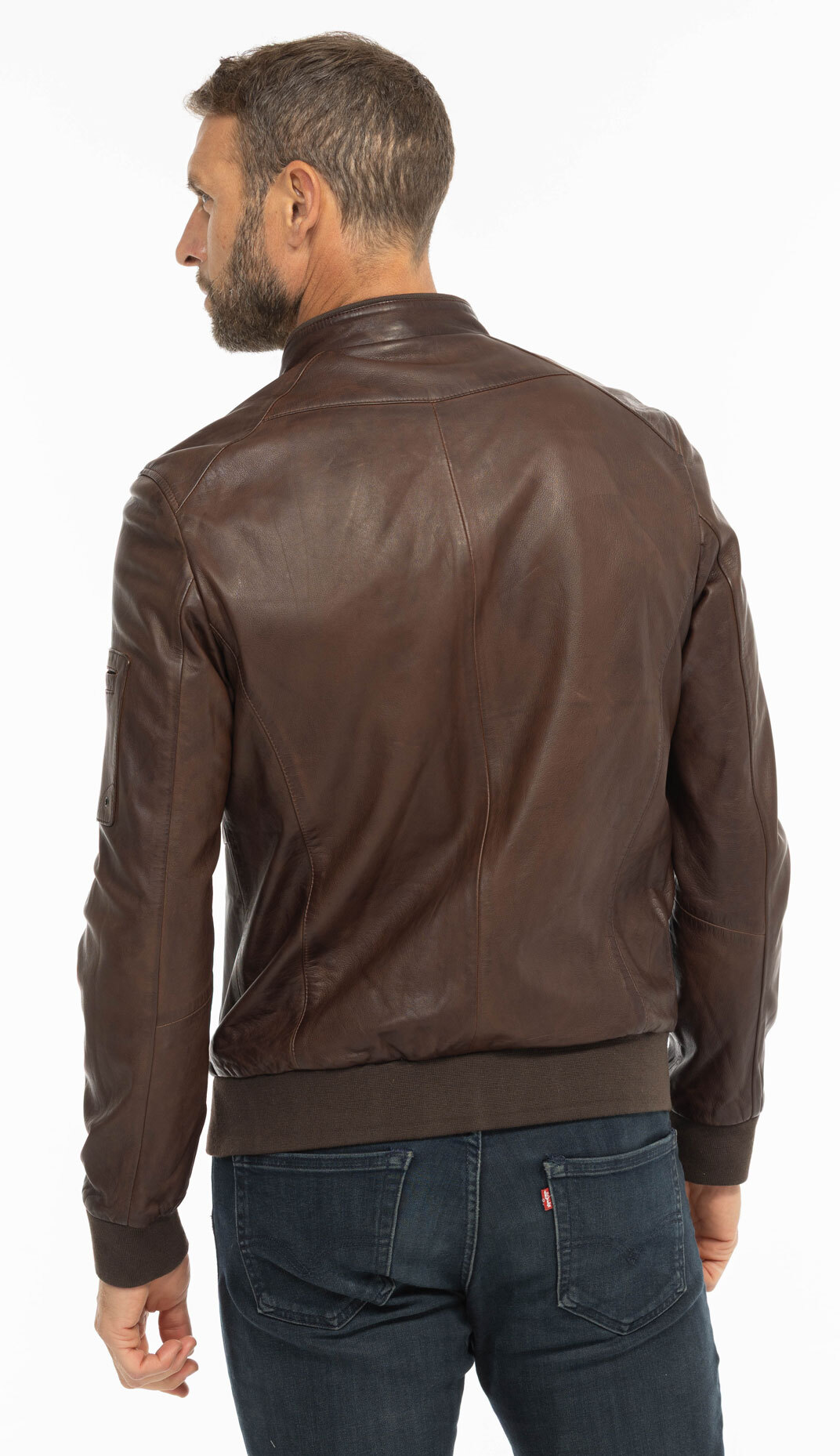 Vêtement en cuir Les bonnes affaires Homme marron