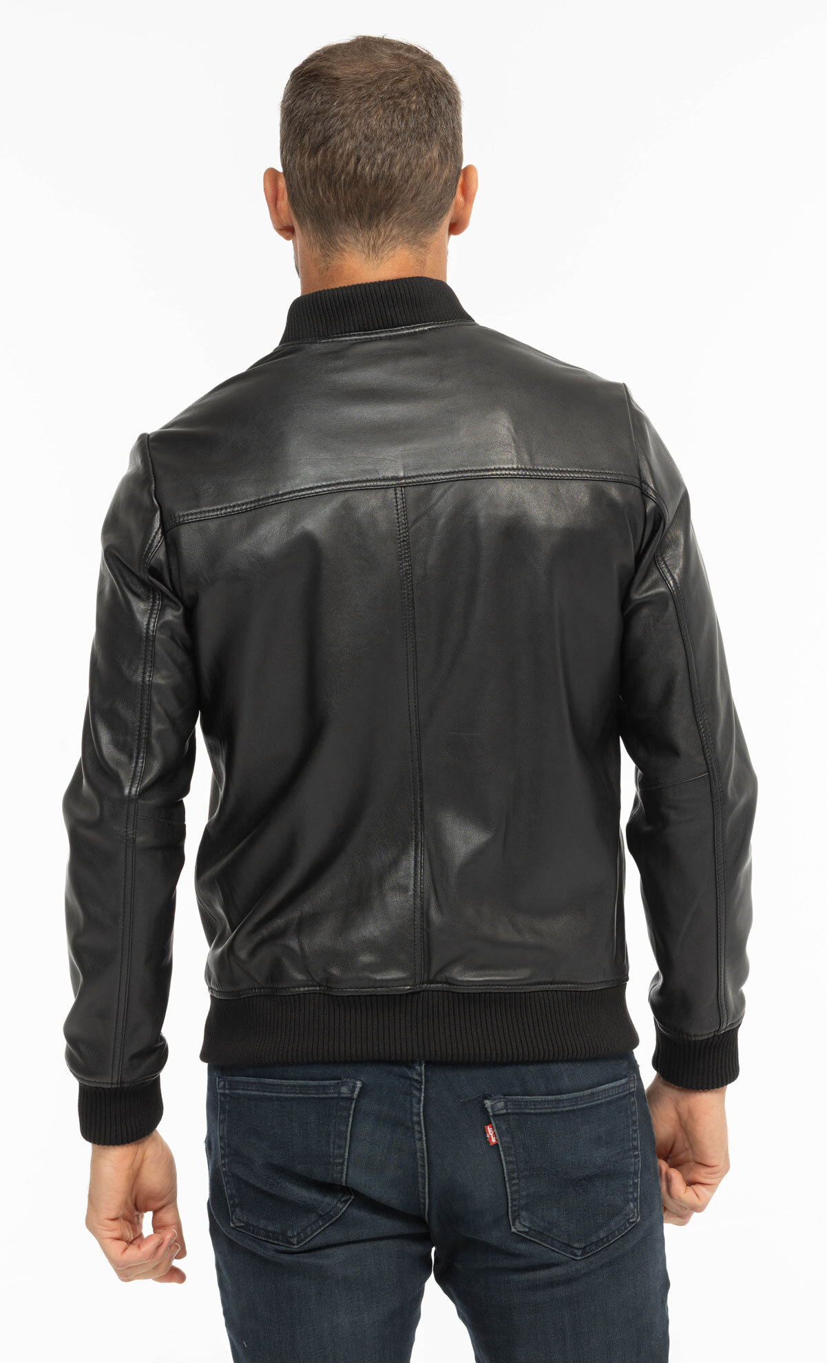 Vêtement en cuir Blousons cuir noir