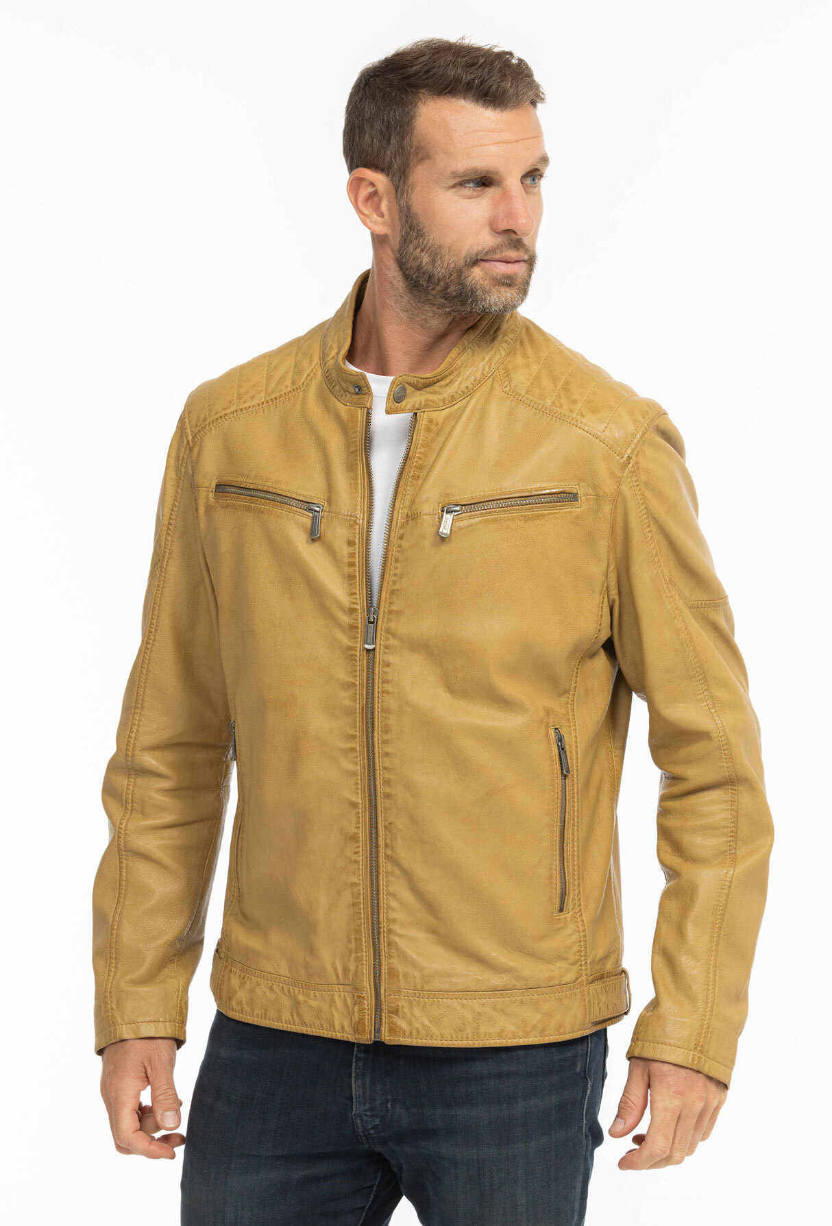 Vêtement en cuir Les bonnes affaires Homme camel