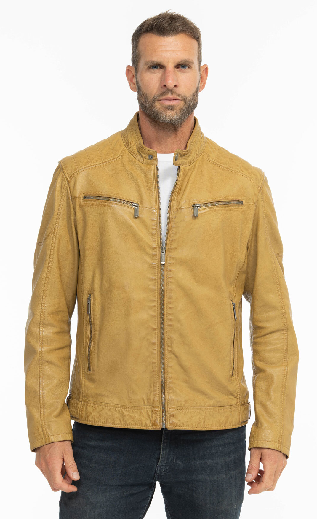 Vêtement en cuir Les bonnes affaires Homme camel