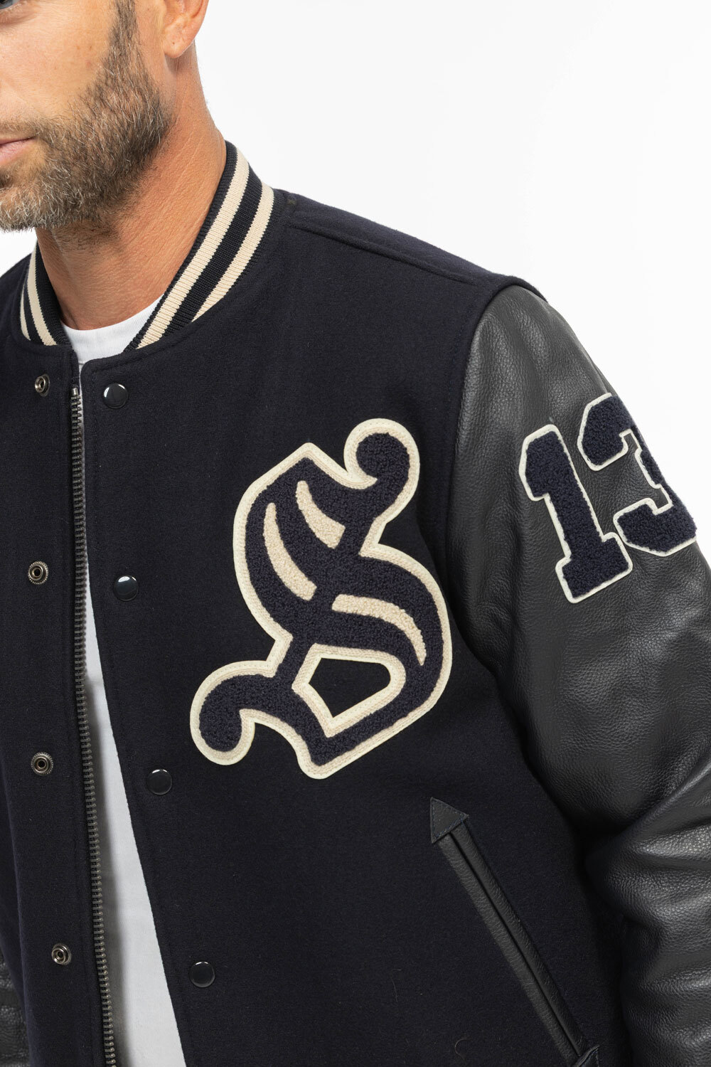 Vêtement en cuir Blousons cuir bleu