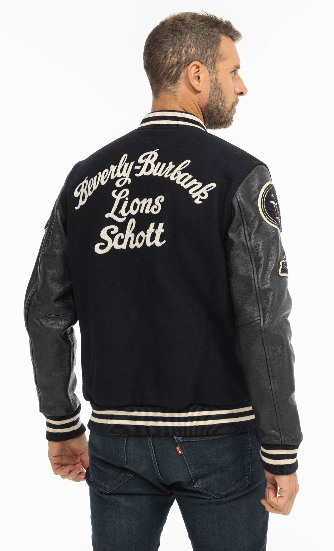 Vêtement en cuir Blousons cuir bleu