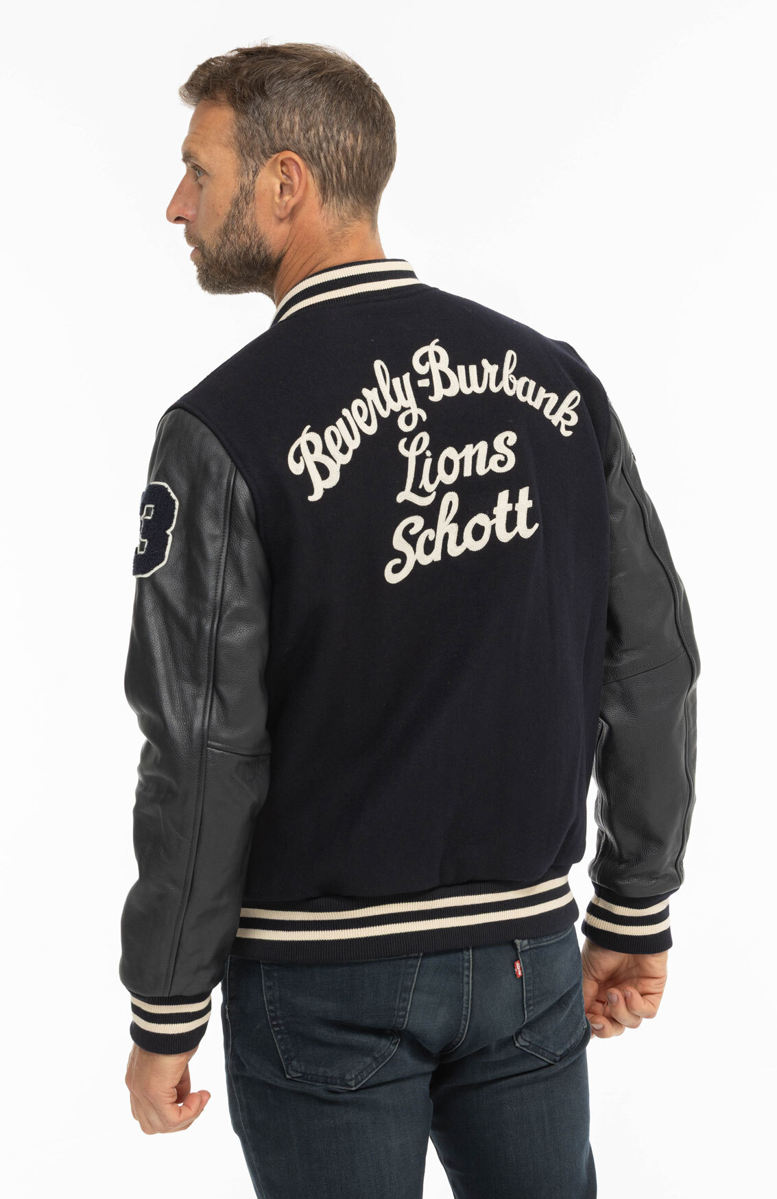 Vêtement en cuir Blousons cuir bleu