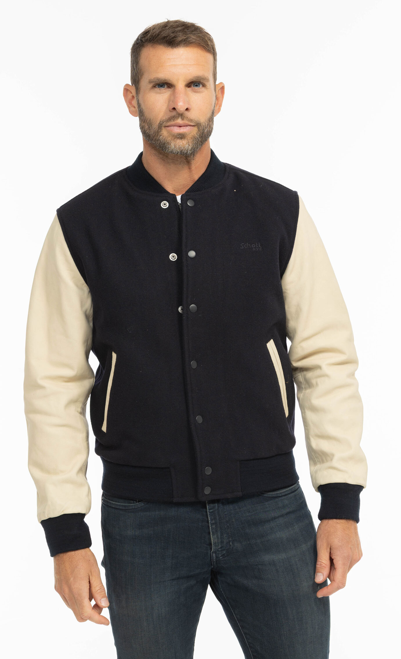 Vêtement en cuir Blousons cuir bleu