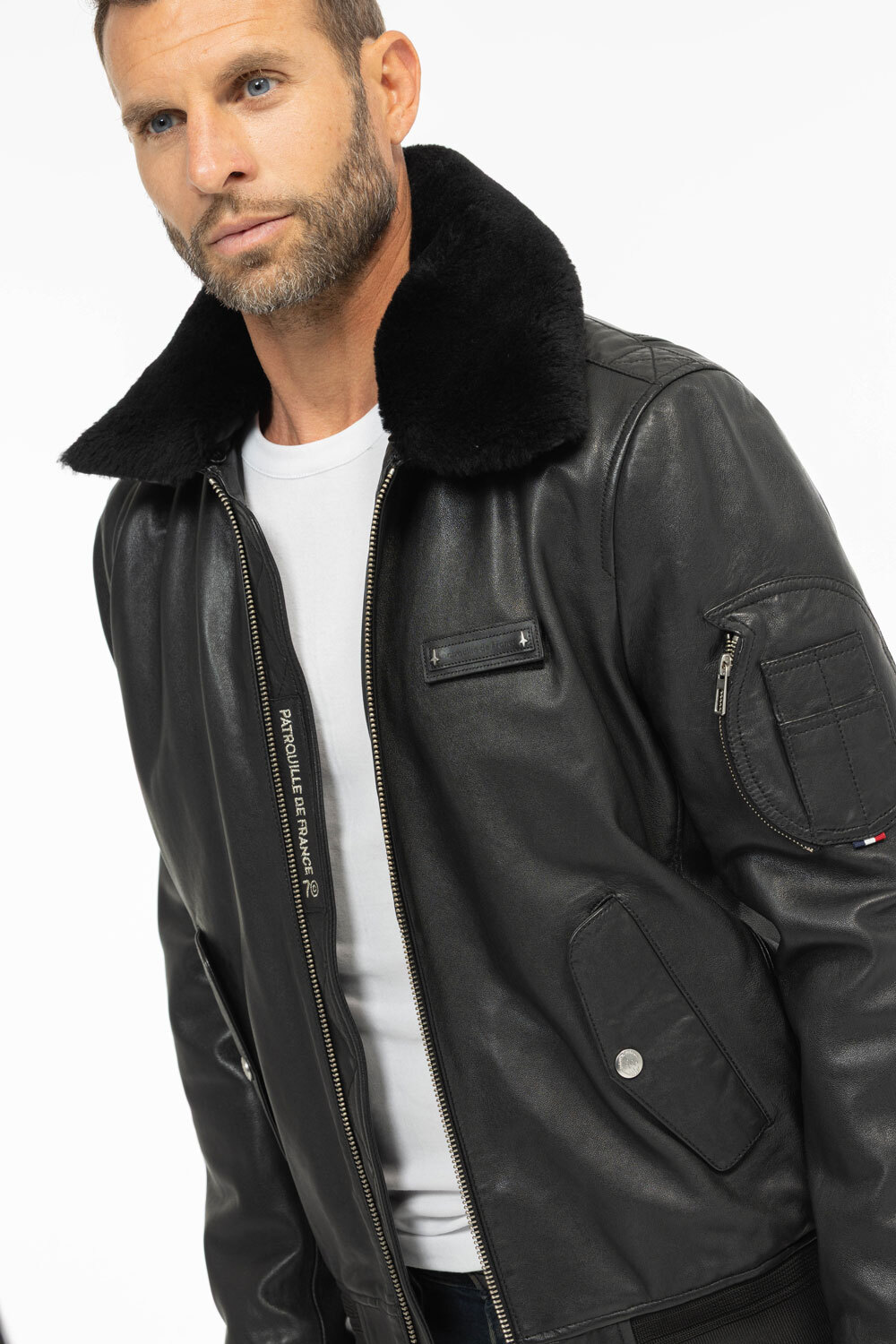 Vêtement en cuir Blousons cuir noir