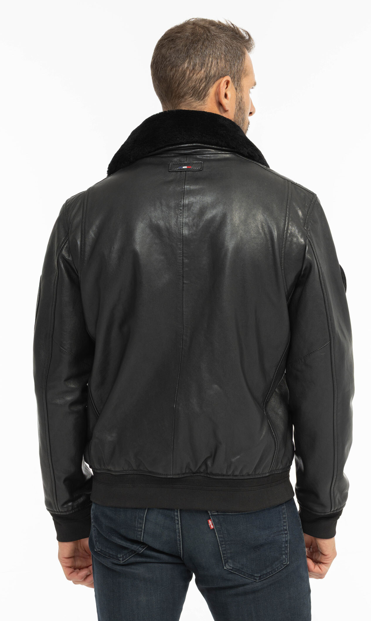 Vêtement en cuir Blousons cuir noir