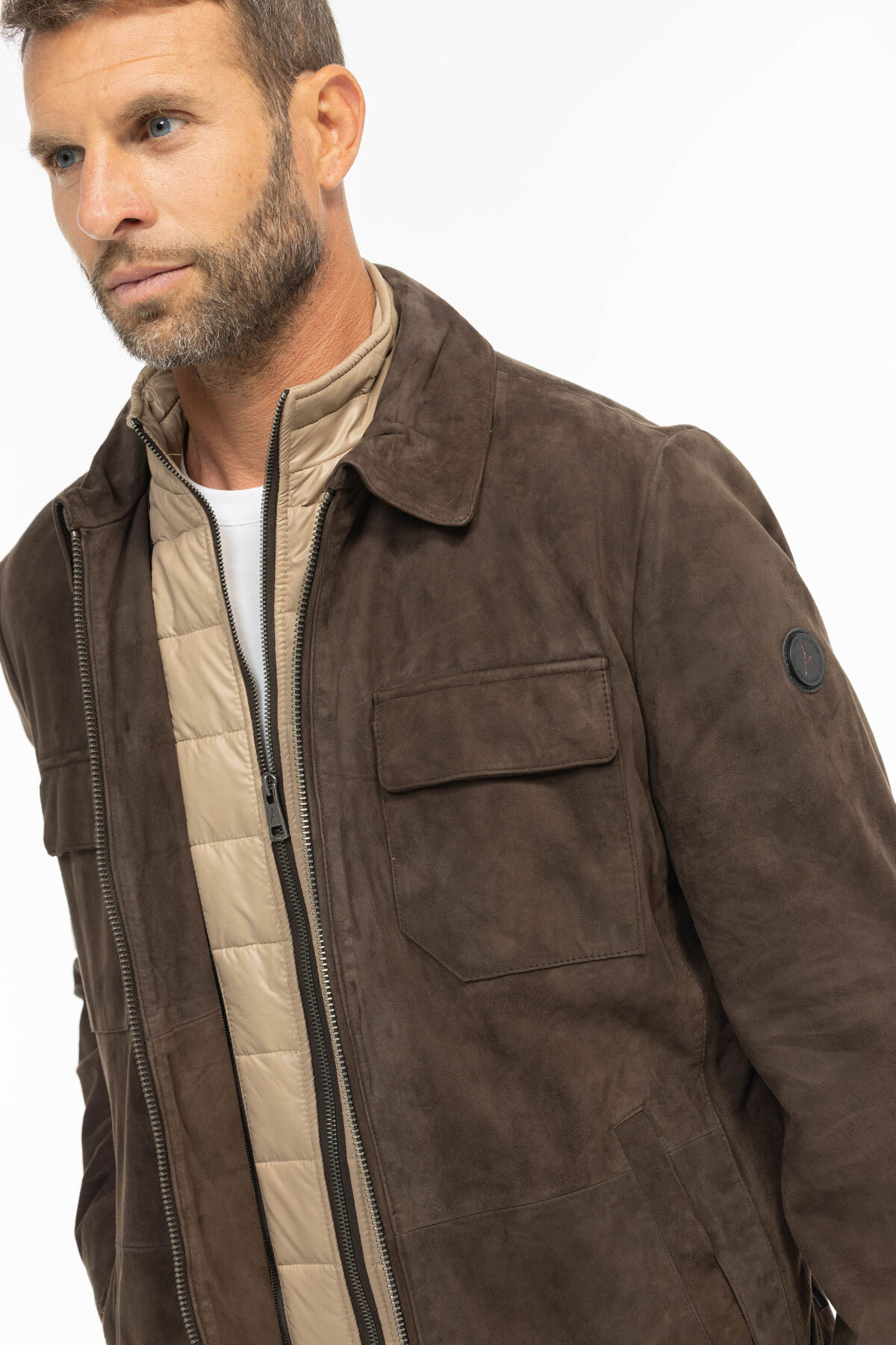 Vêtement en cuir Vestes & Trois Quart cuir marron