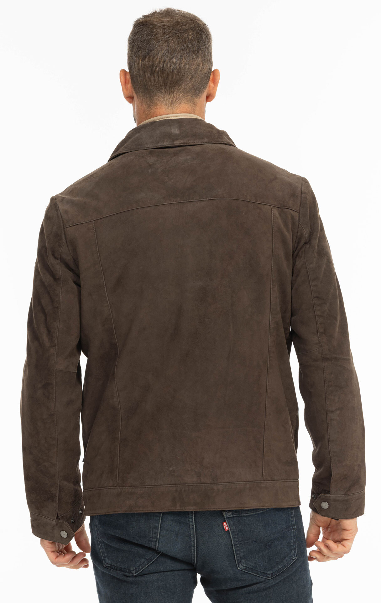 Vêtement en cuir Vestes & Trois Quart cuir marron