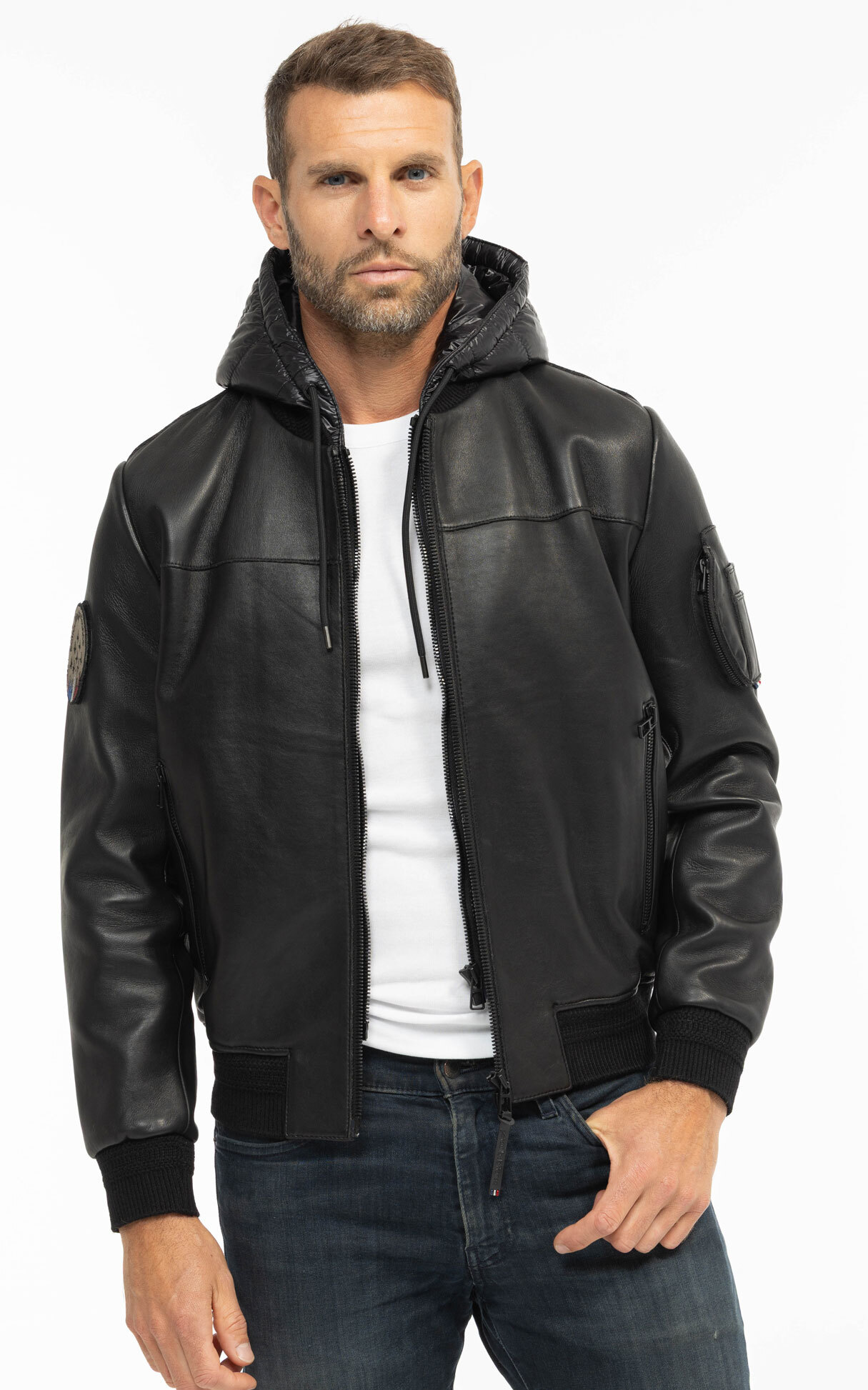 Vêtement en cuir Blousons cuir noir