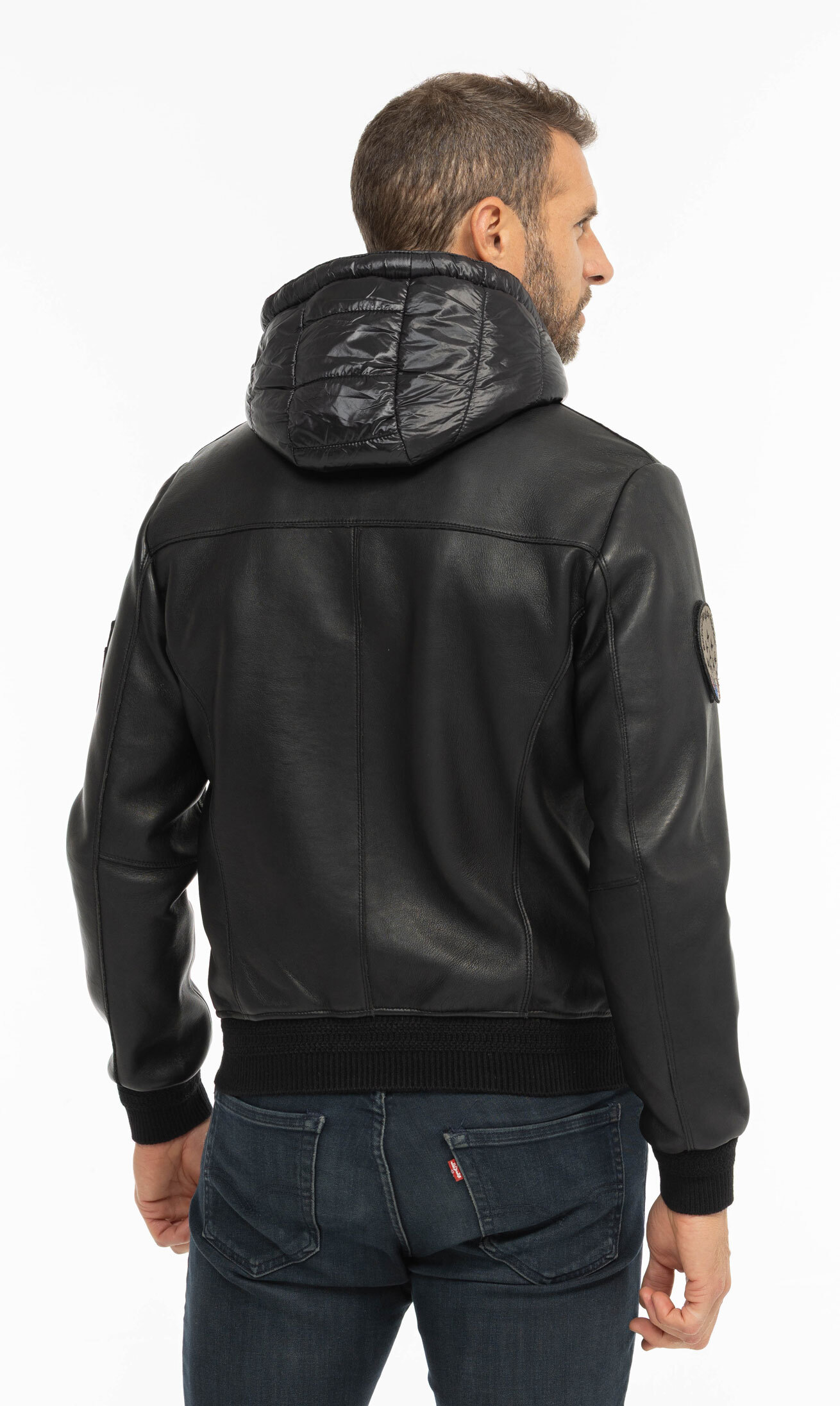 Vêtement en cuir Blousons cuir noir