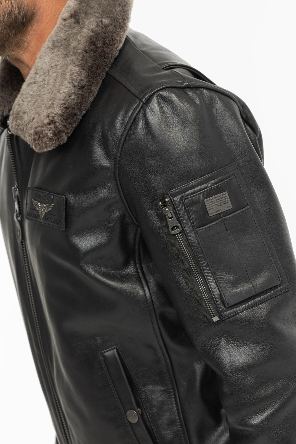 Vêtement en cuir Blousons cuir noir