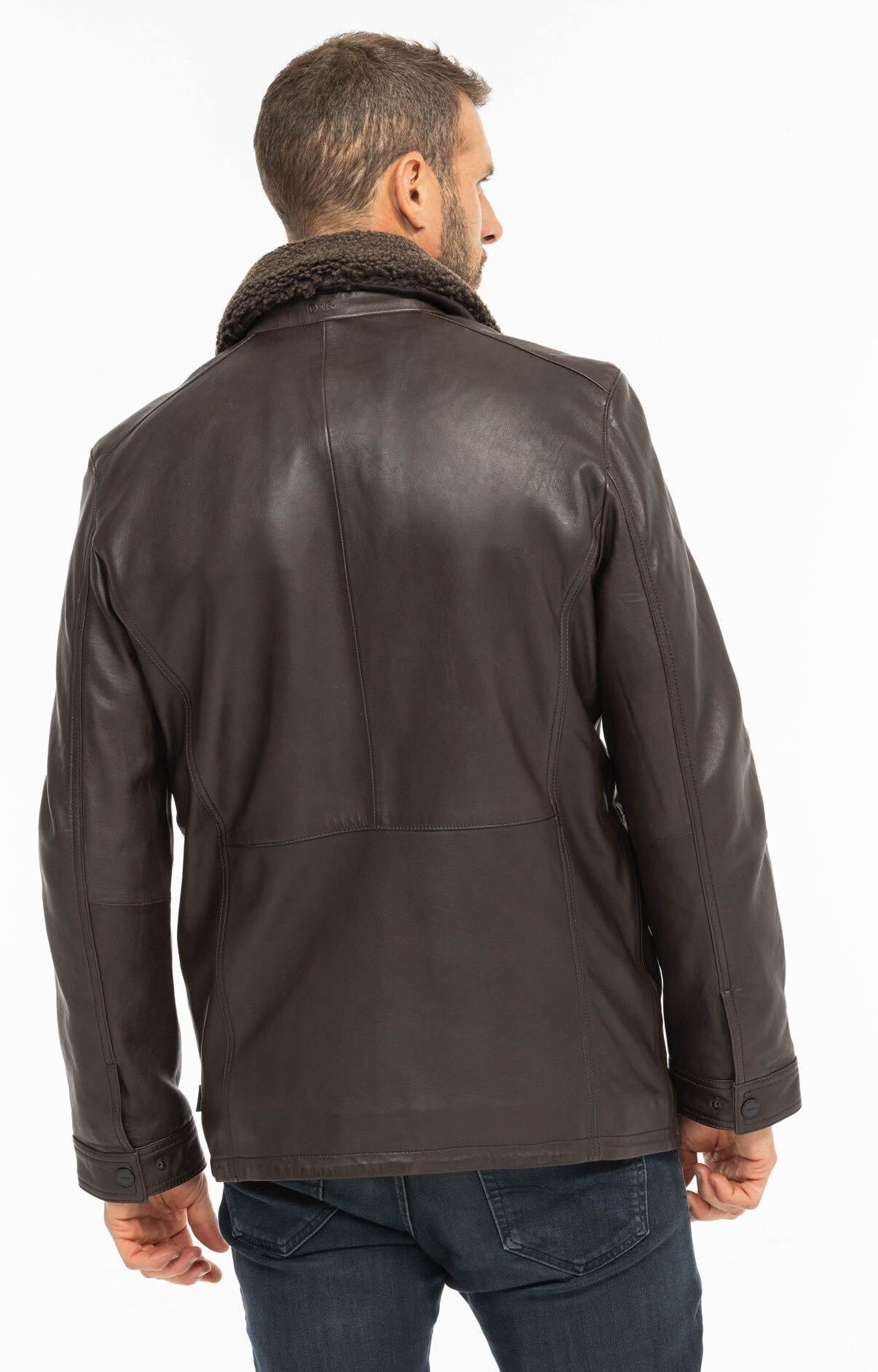 Vêtement en cuir Vestes & Trois Quart cuir marron