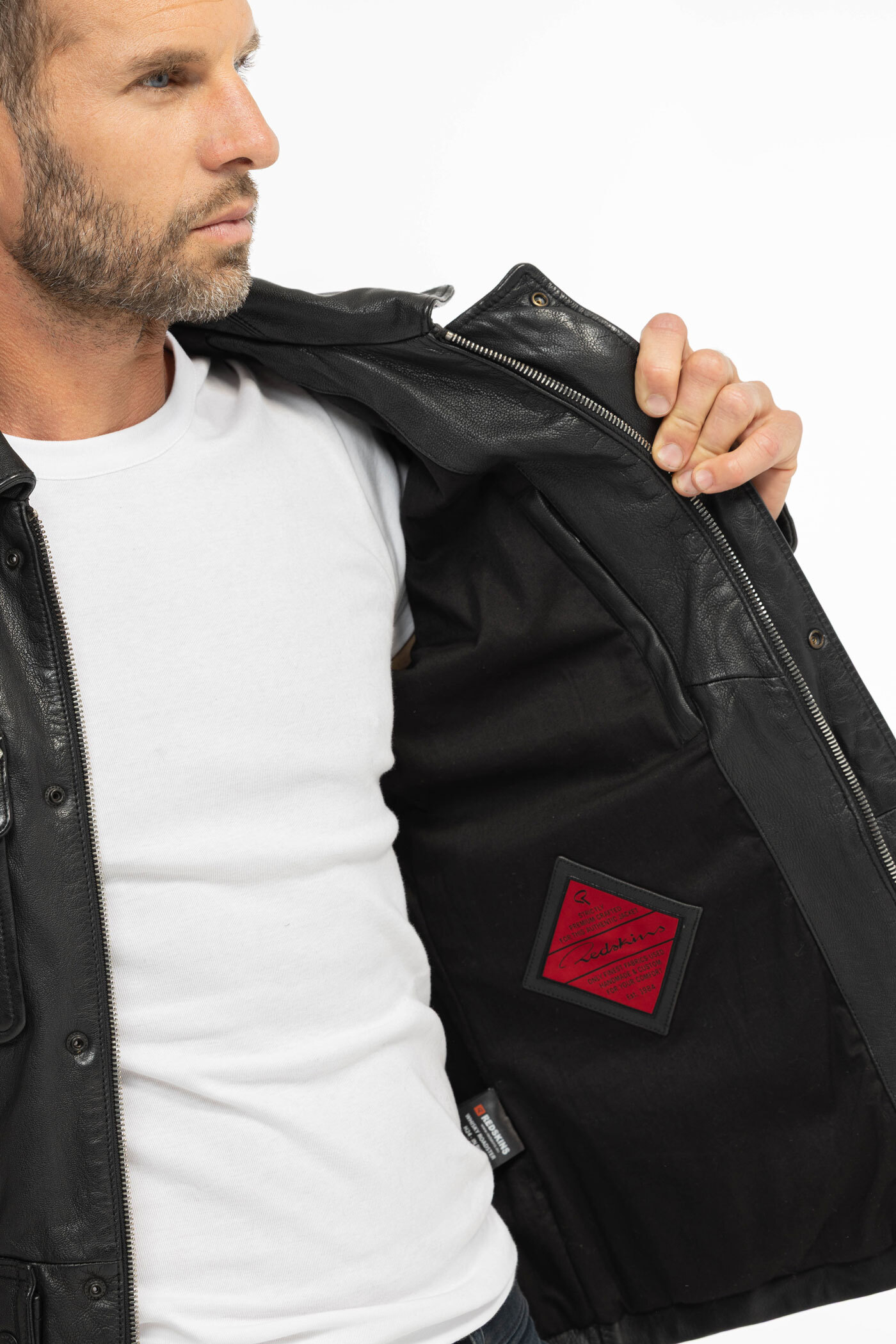 Vêtement en cuir Les bonnes affaires Homme noir