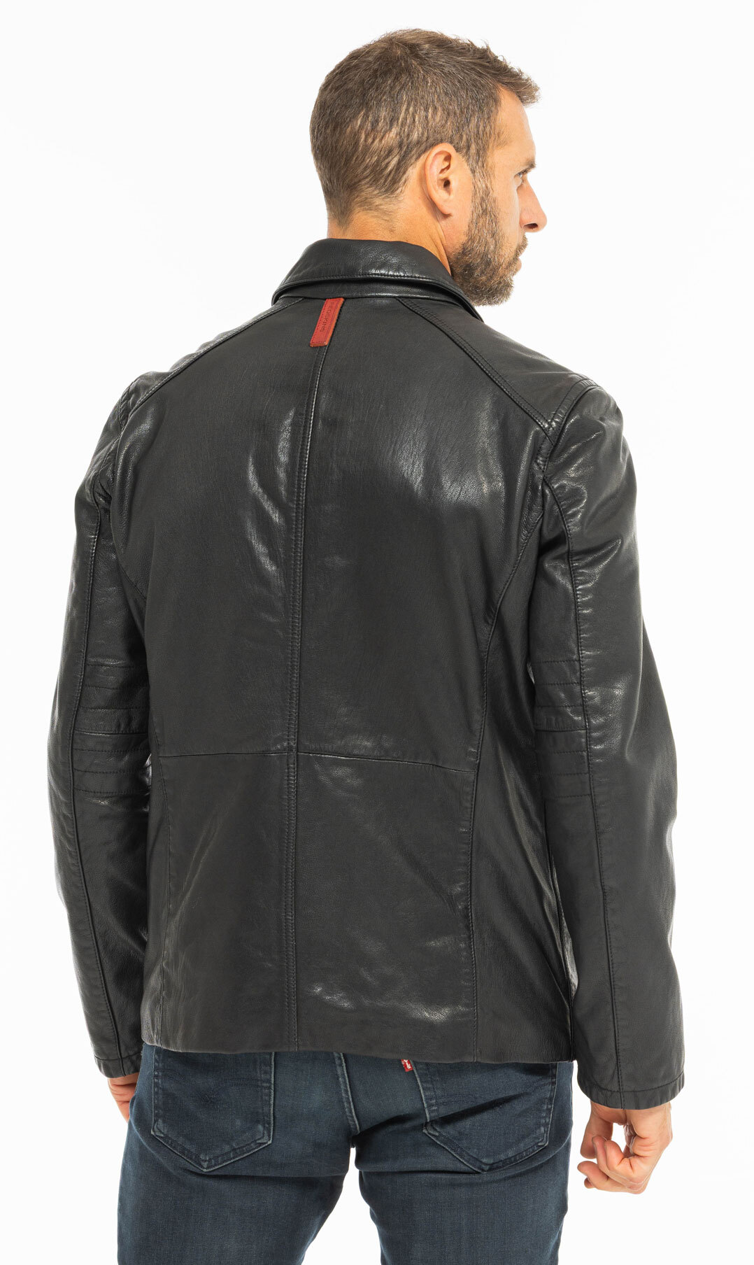 Vêtement en cuir Les bonnes affaires Homme noir