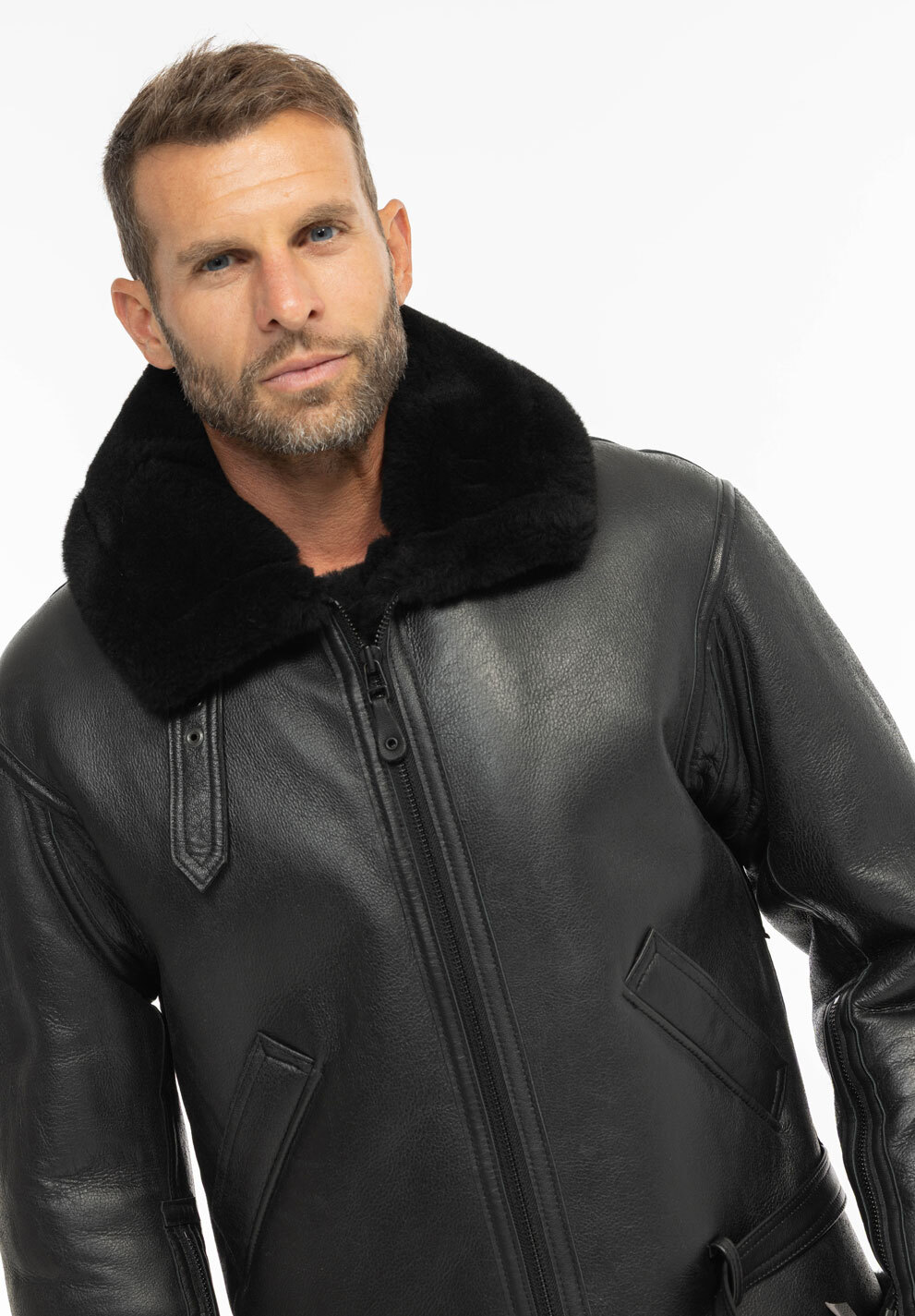 Vêtement en cuir Blousons cuir noir