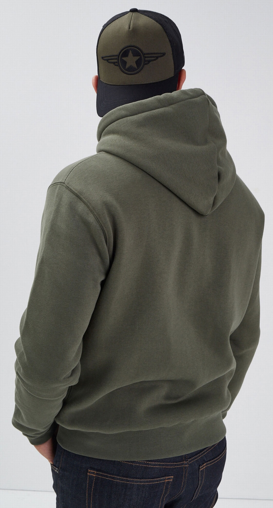 Vêtement en cuir Veste, parka & doudoune textile kaki