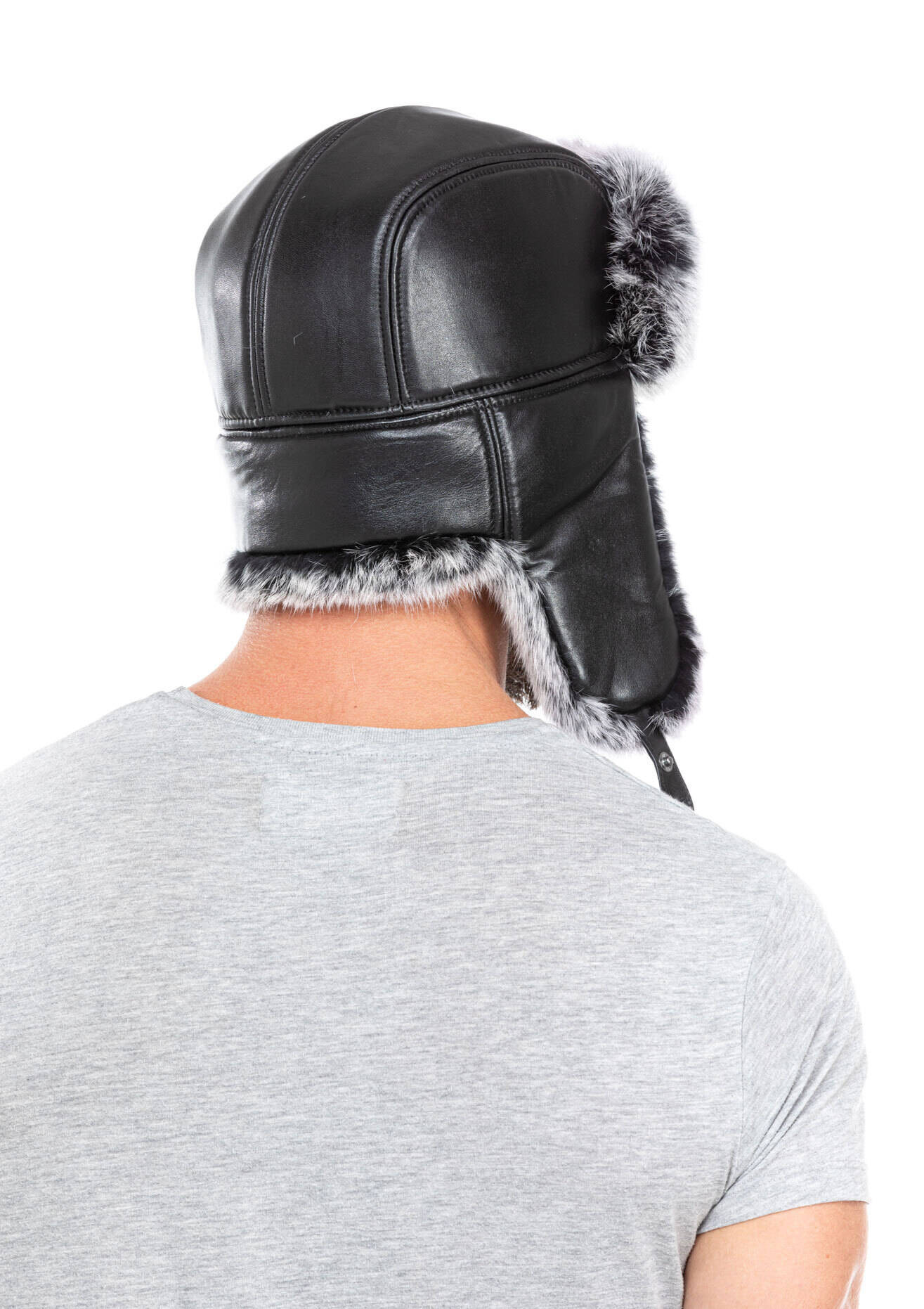 Vêtement en cuir Accessoires noir, gris