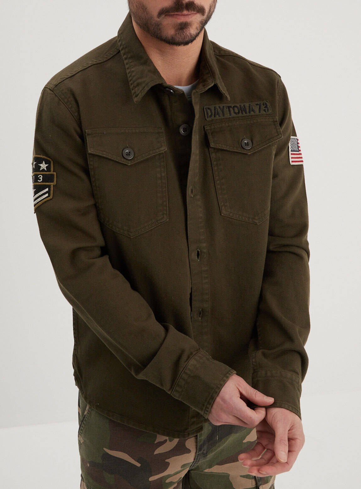 Vêtement en cuir Veste, parka & doudoune textile 