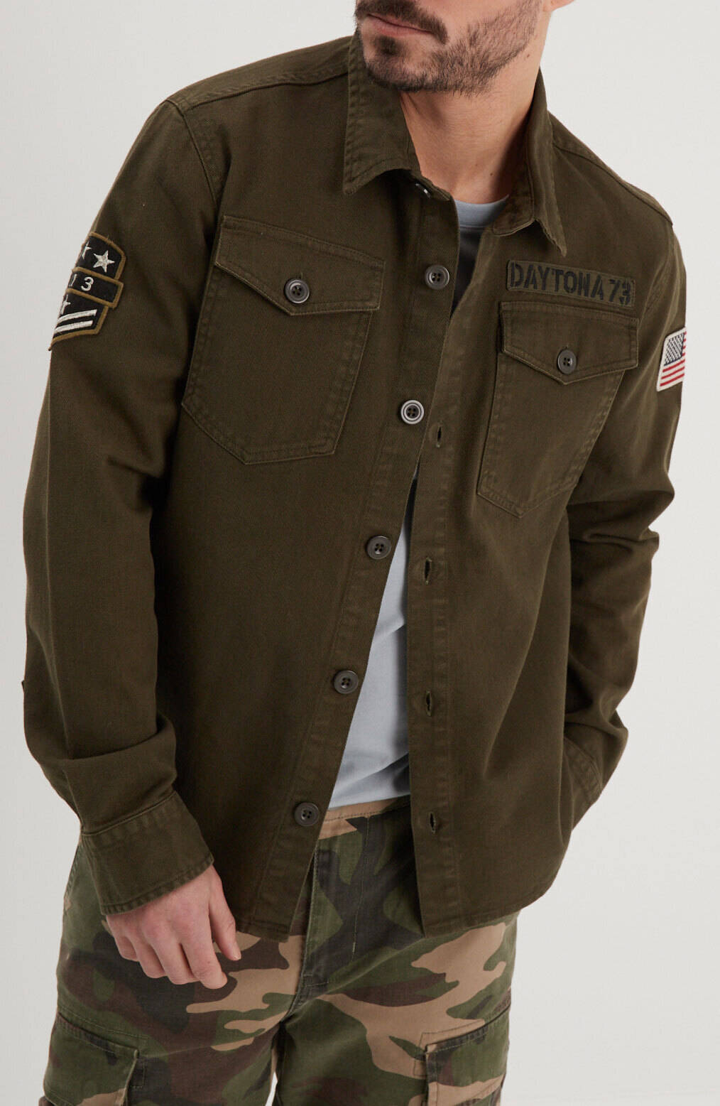 Vêtement en cuir Veste, parka & doudoune textile 