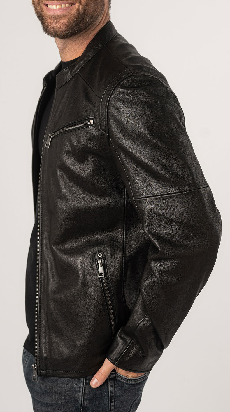 Vêtement en cuir Blousons cuir noir