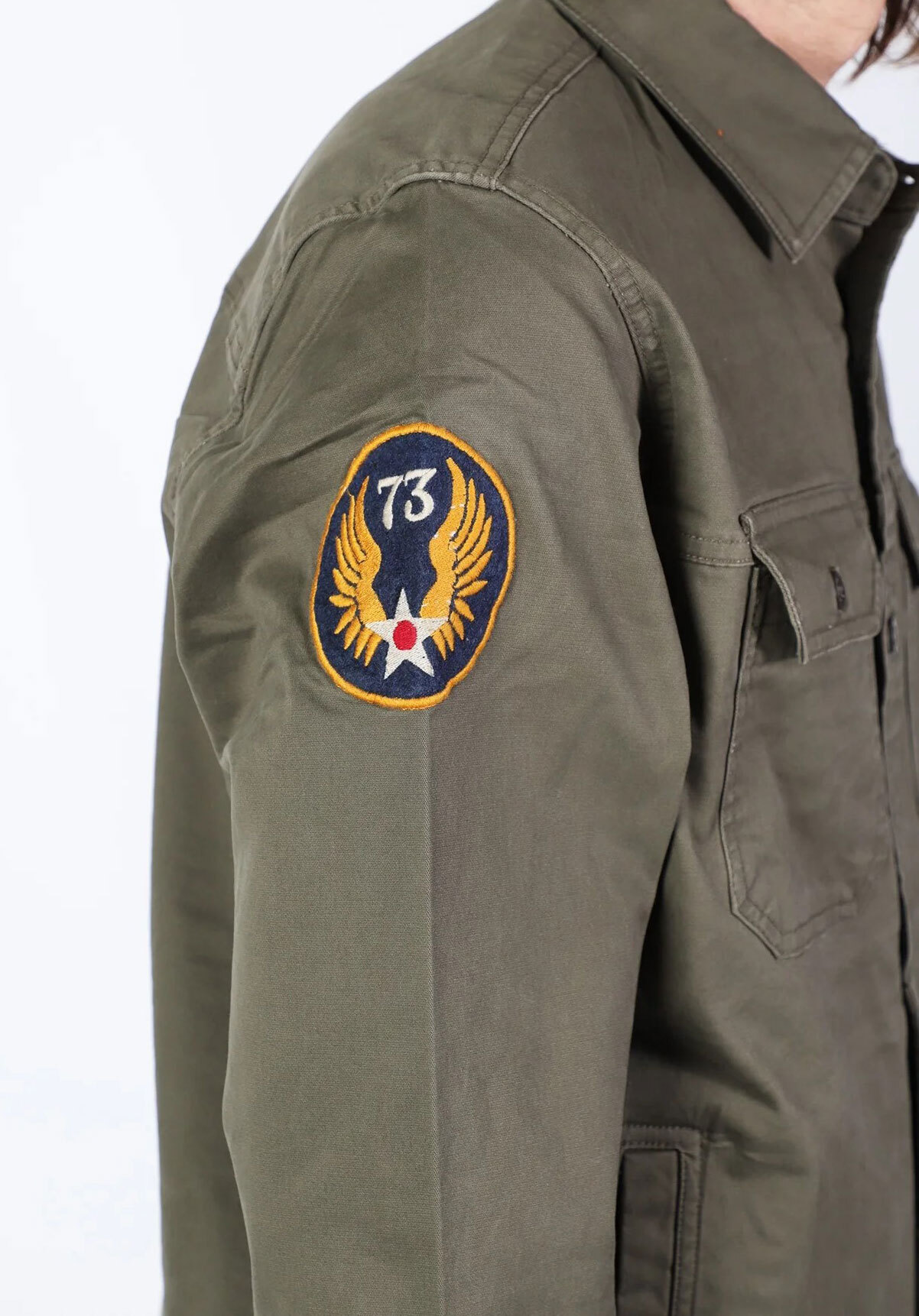 Vêtement en cuir Veste, parka & doudoune textile kaki