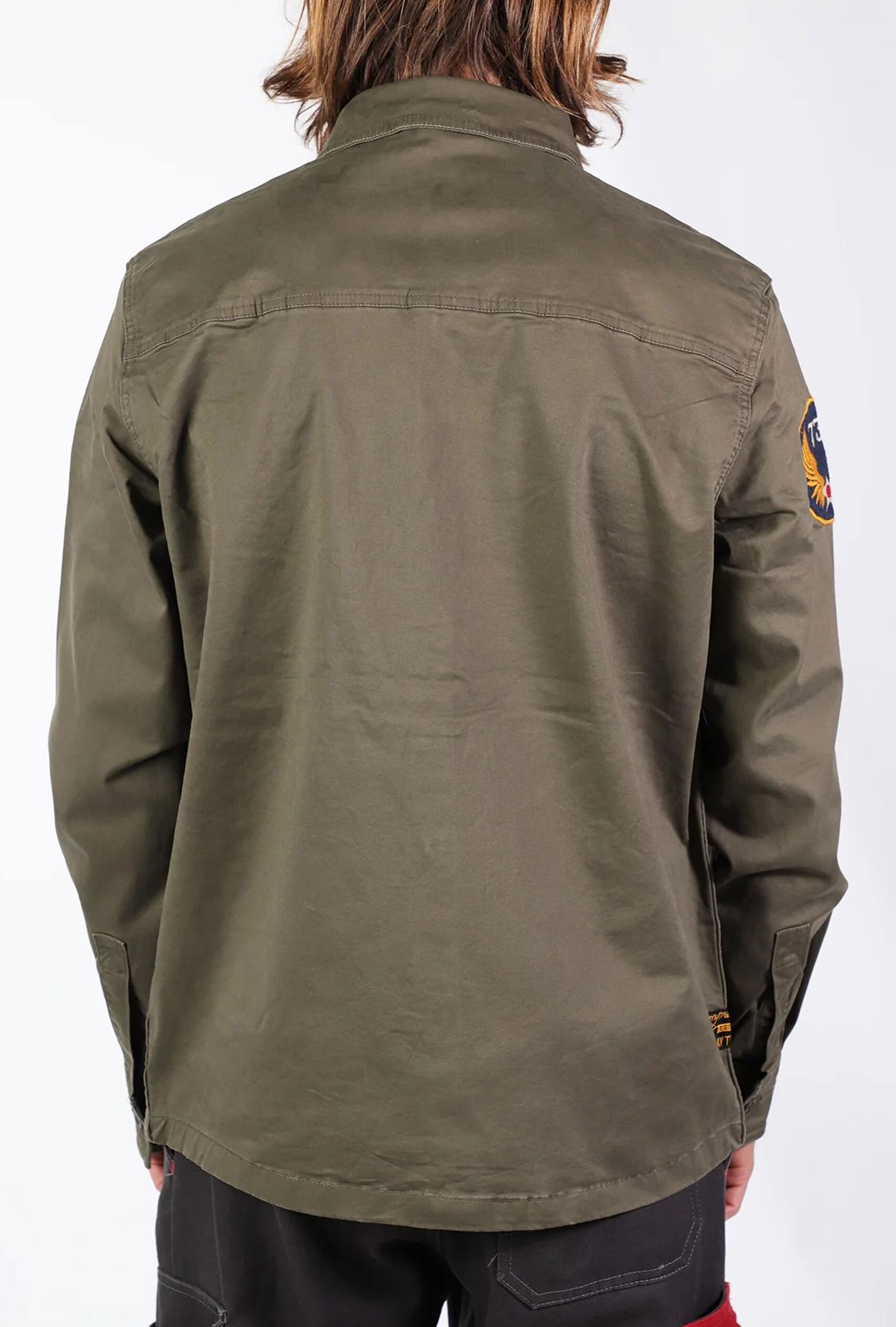 Vêtement en cuir Veste, parka & doudoune textile kaki