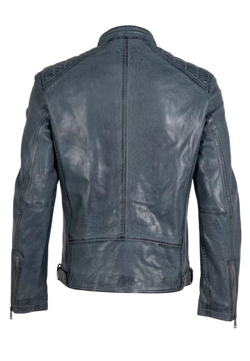 Vêtement en cuir Blousons cuir bleu