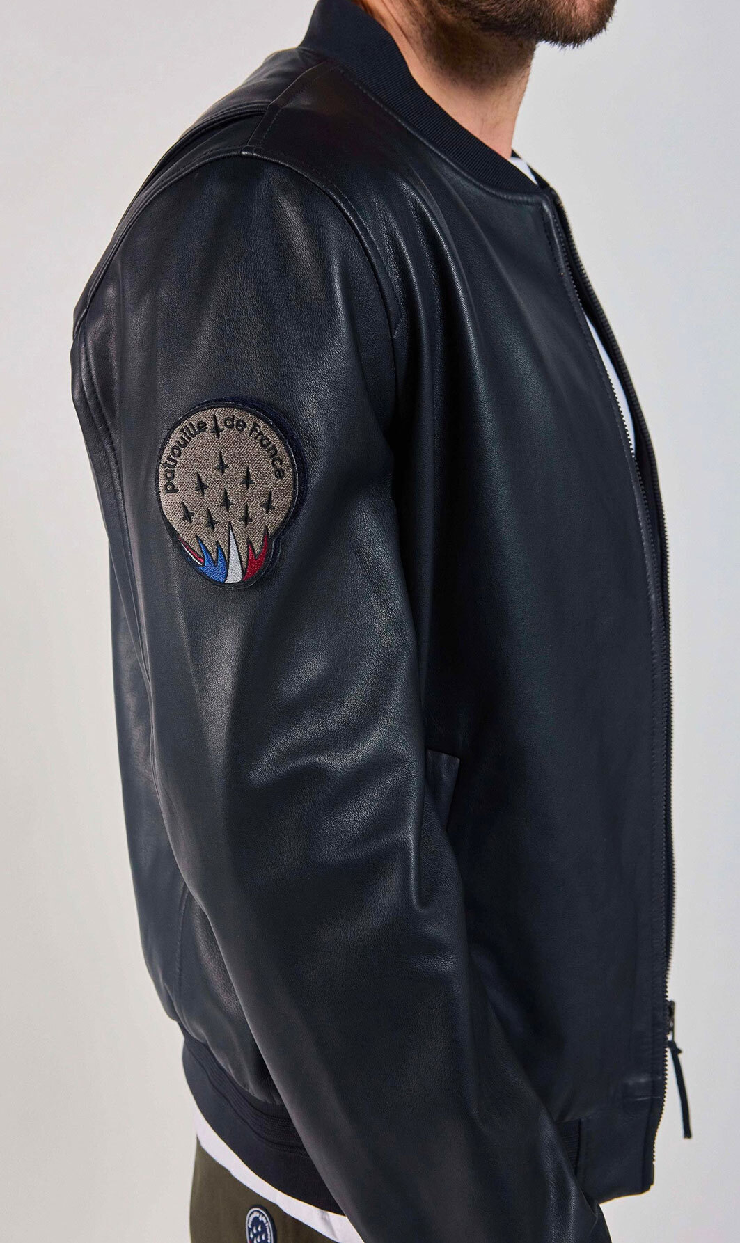 Vêtement en cuir Blousons cuir bleu