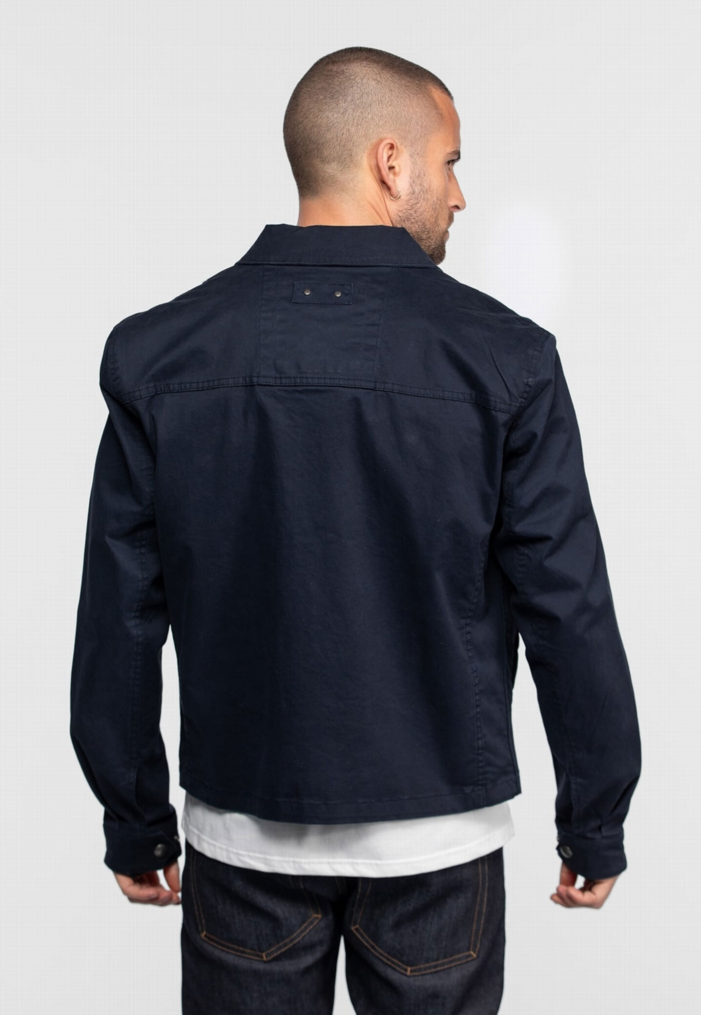 Vêtement en cuir Blousons textile bleu