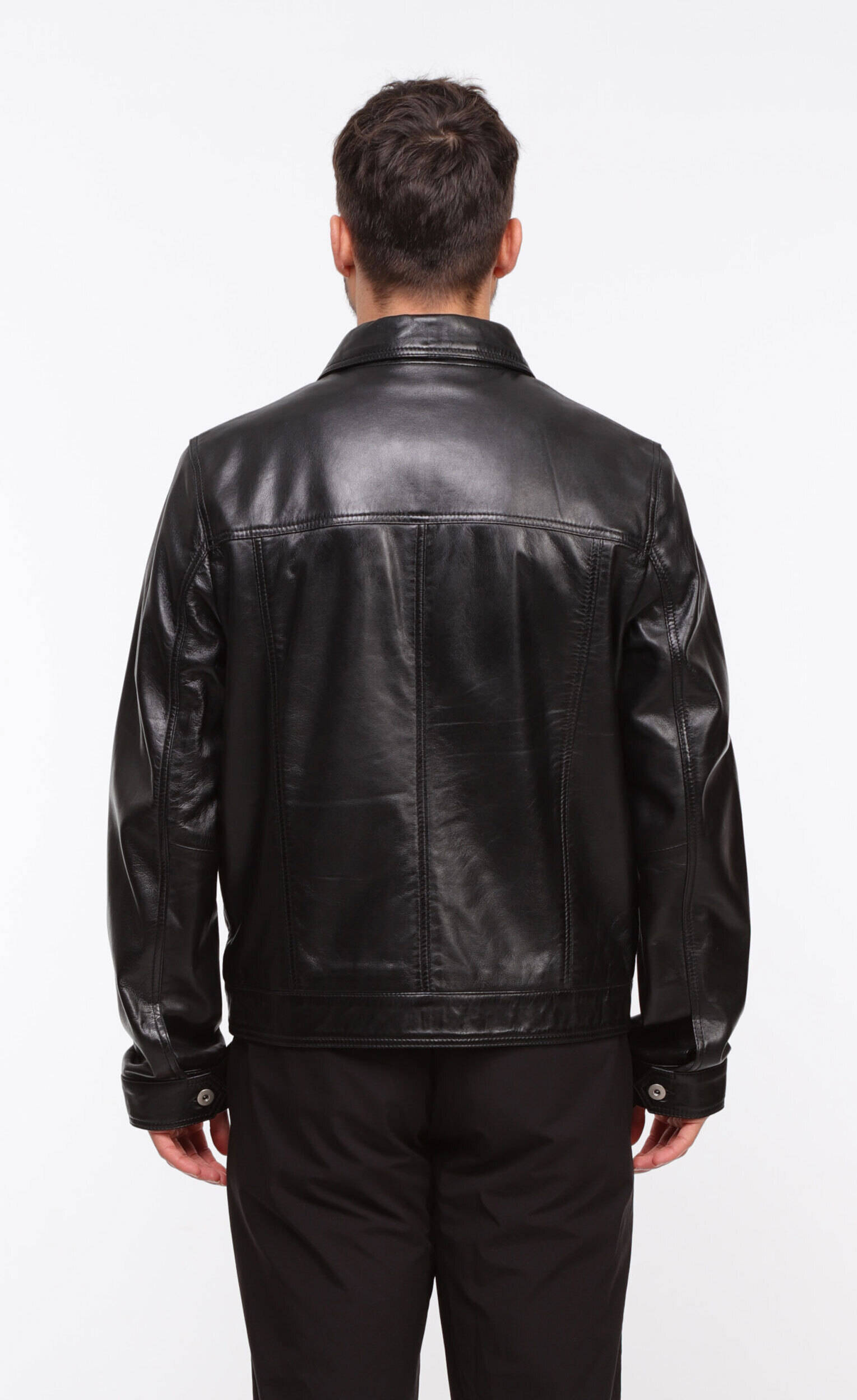 Vêtement en cuir Vestes & Trois Quart cuir noir