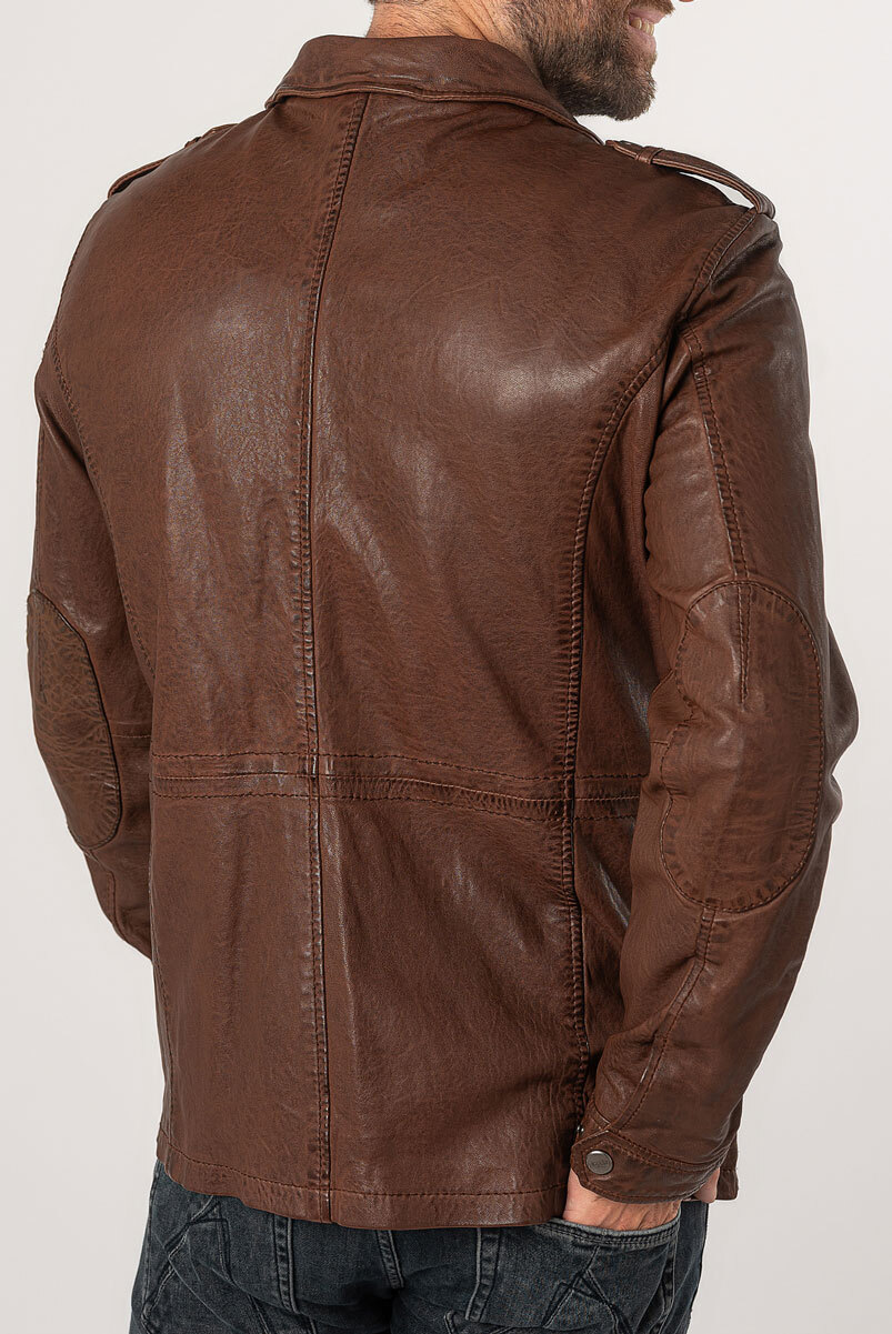 Vêtement en cuir Vestes & Trois Quart cuir marron