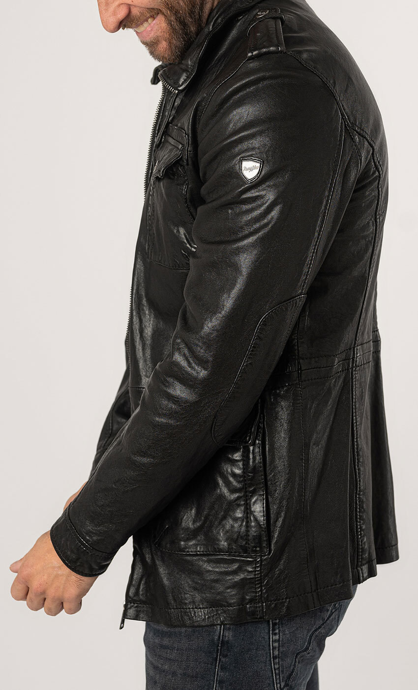 Vêtement en cuir Vestes & Trois Quart cuir noir