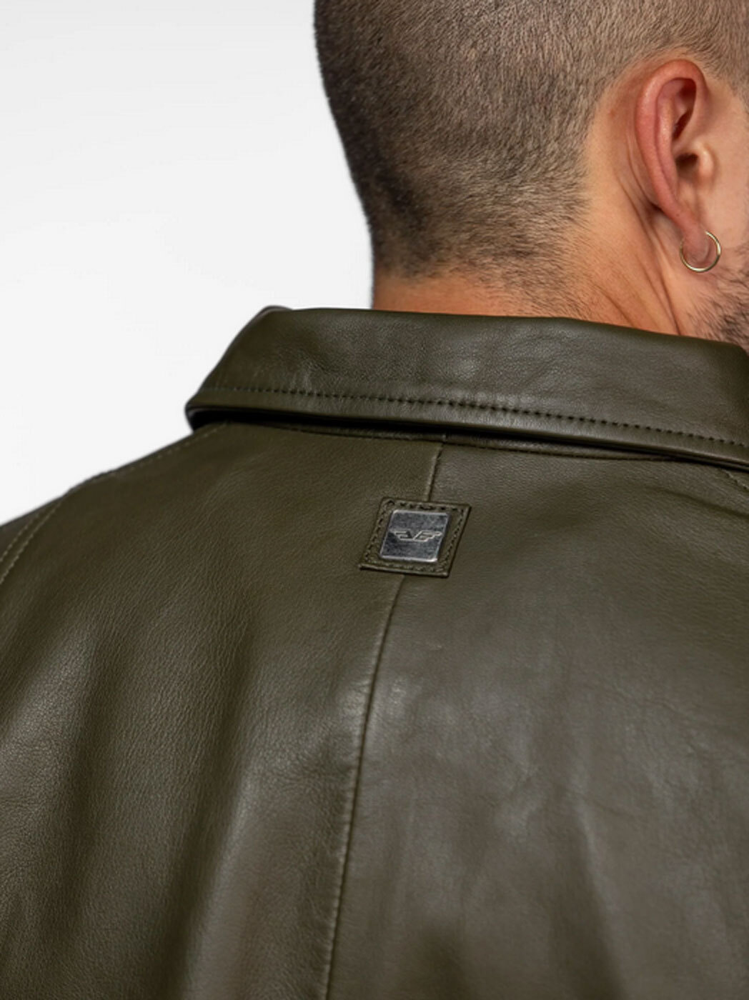 Vêtement en cuir Blousons cuir kaki