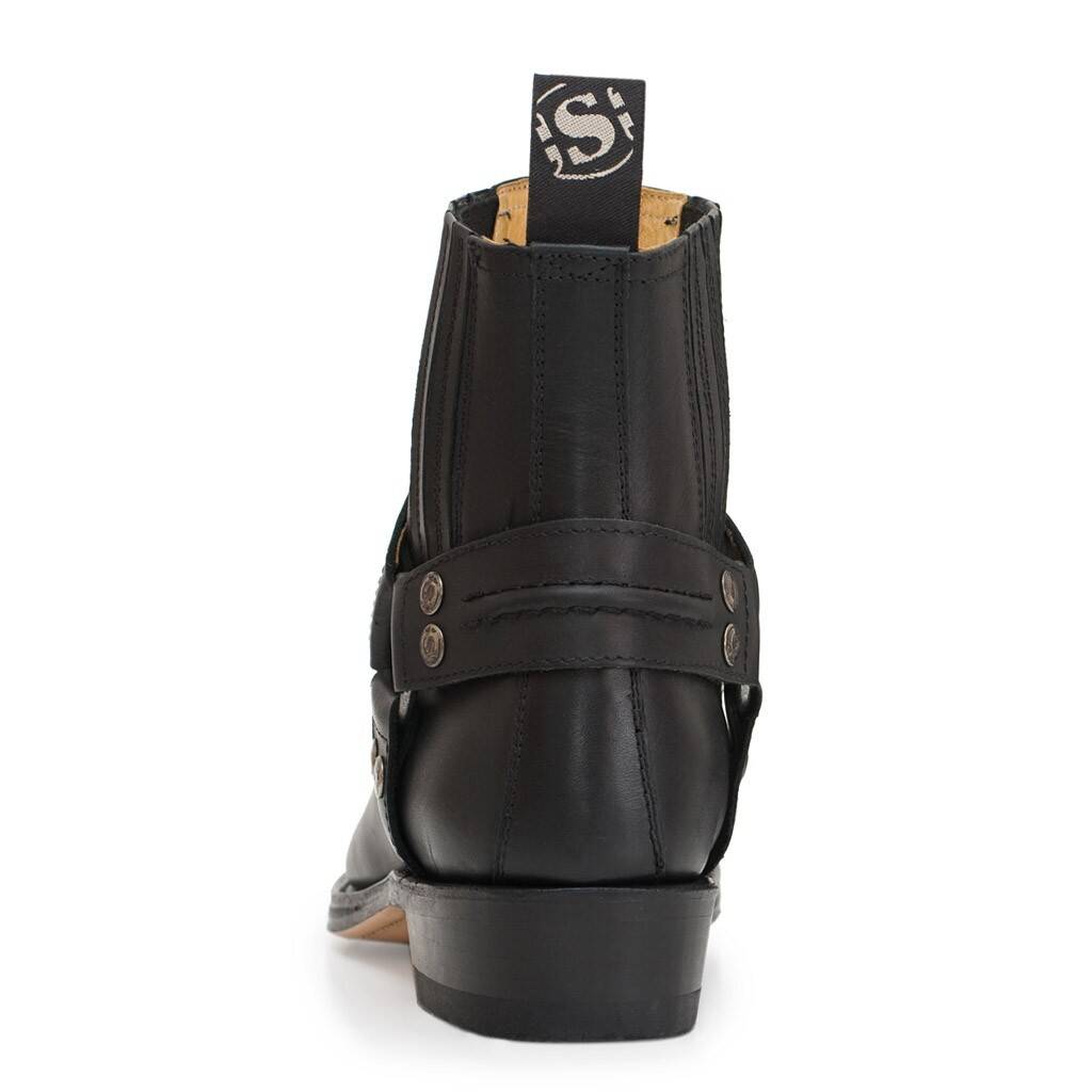 Vêtement en cuir Santiags homme noir