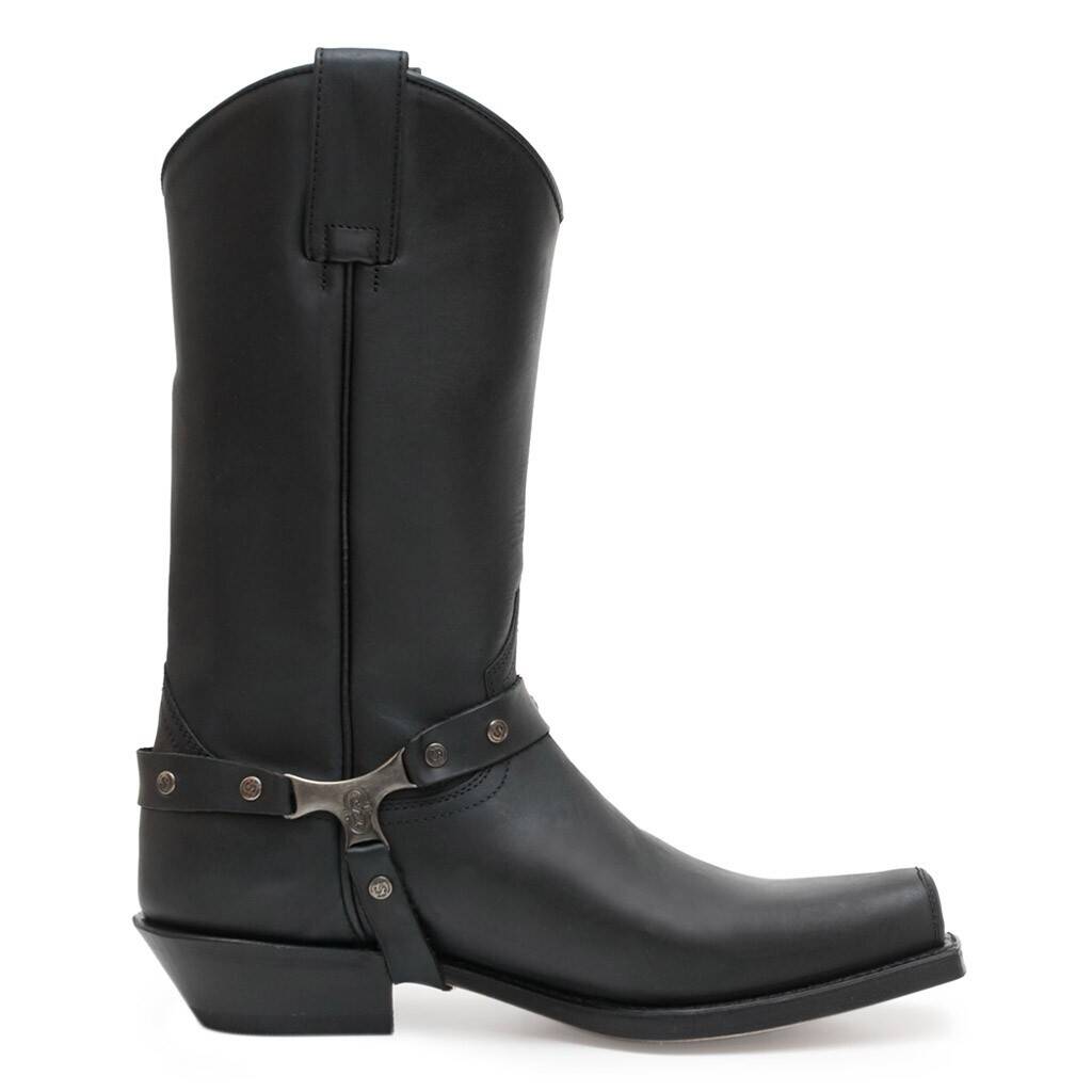 Vêtement en cuir Santiags homme noir