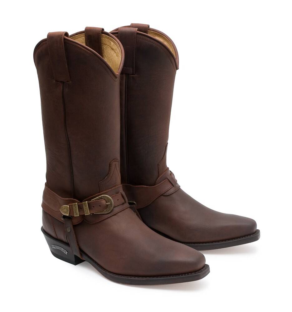 Vêtement en cuir Santiags homme marron