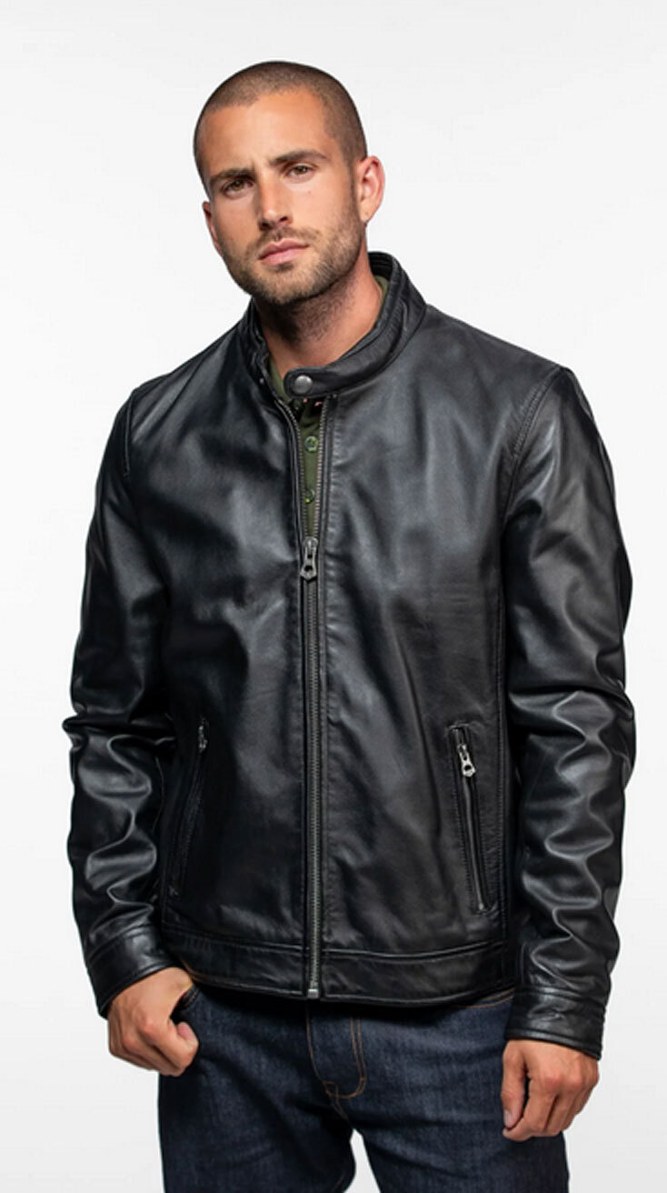 Vêtement en cuir Blousons cuir noir