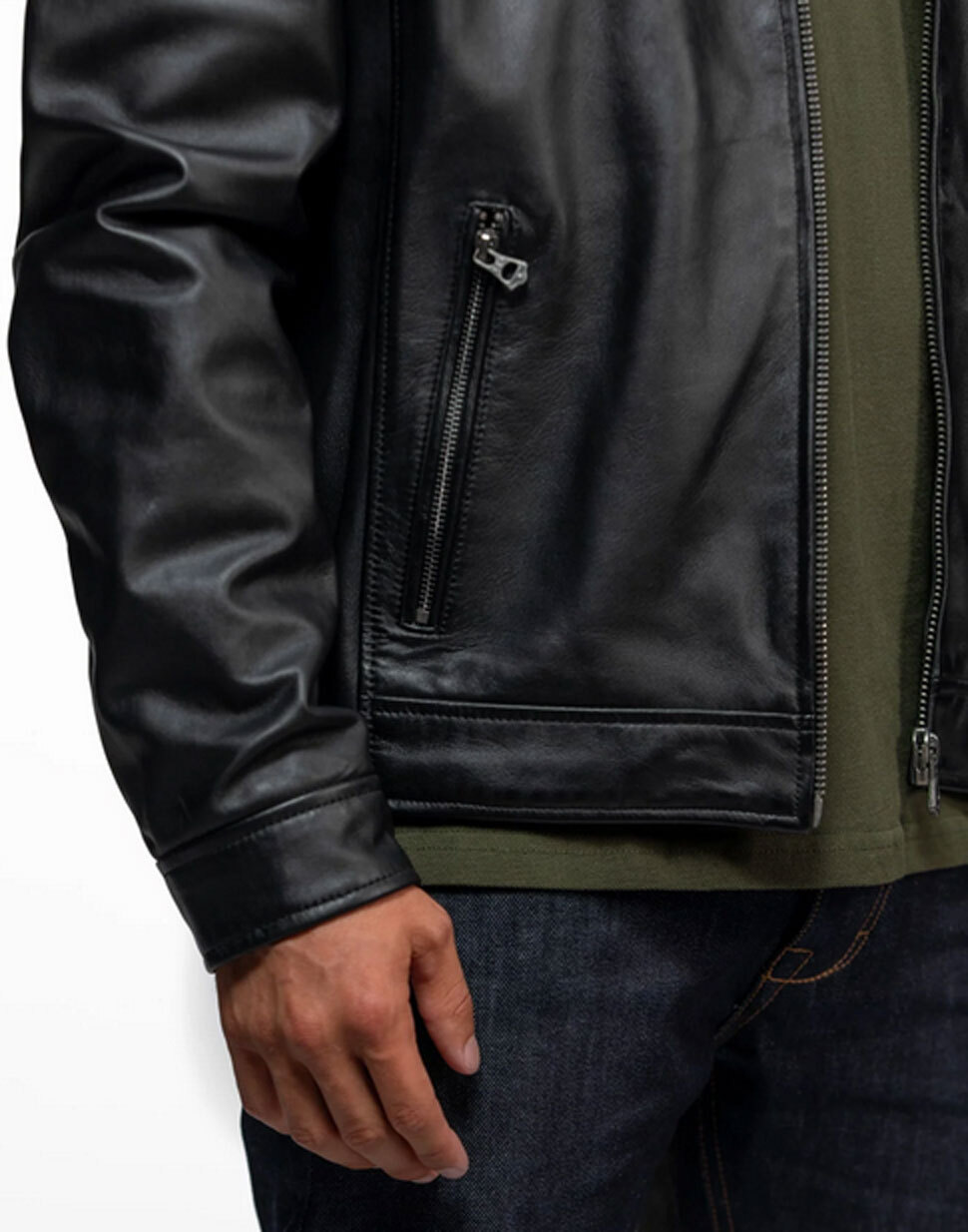 Vêtement en cuir Blousons cuir noir