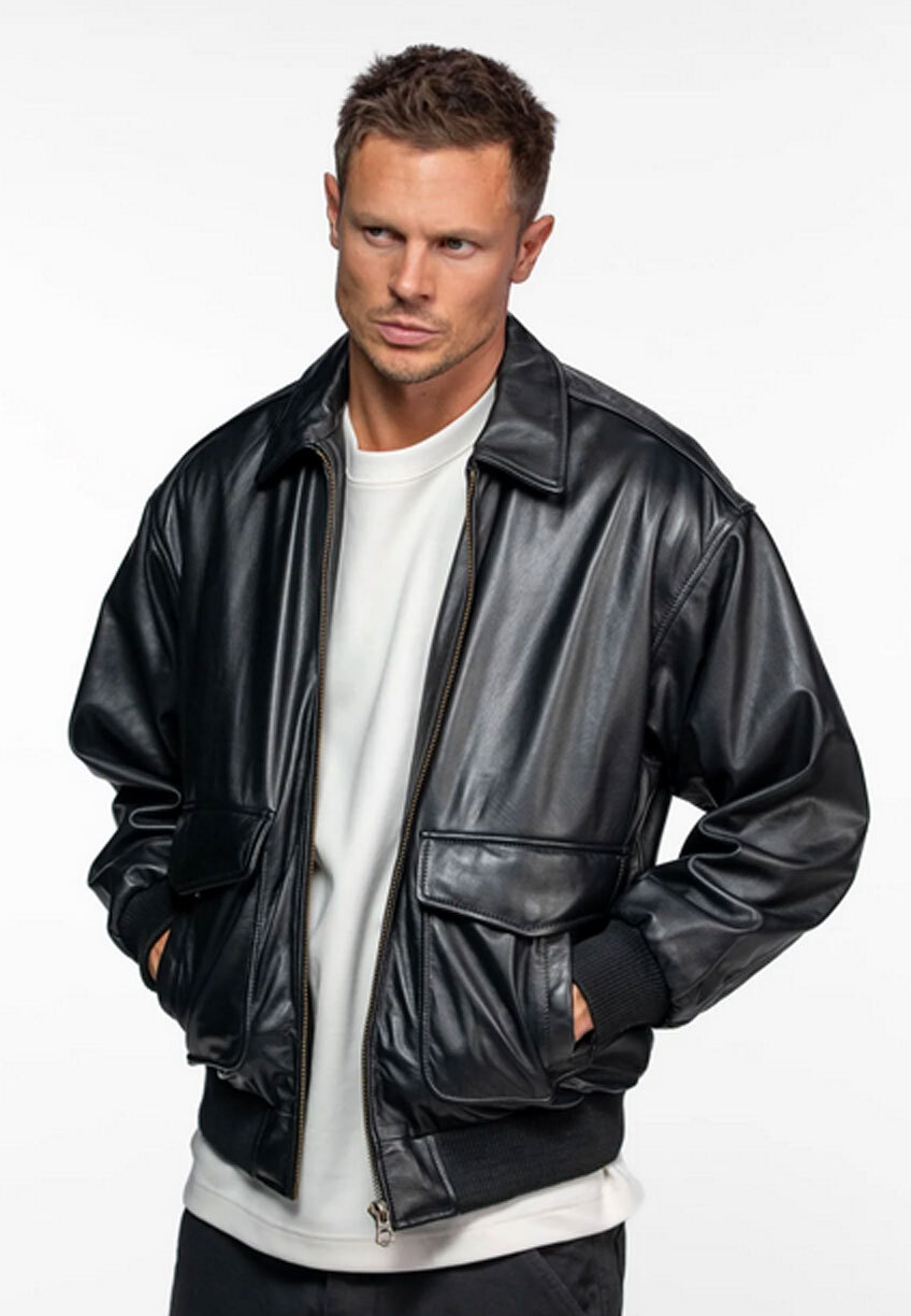 Vêtement en cuir Blousons cuir noir