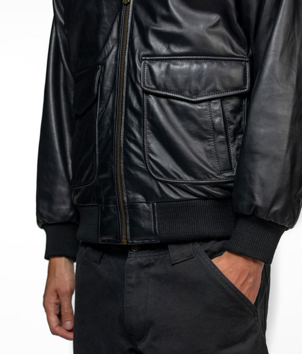 Vêtement en cuir Blousons cuir noir