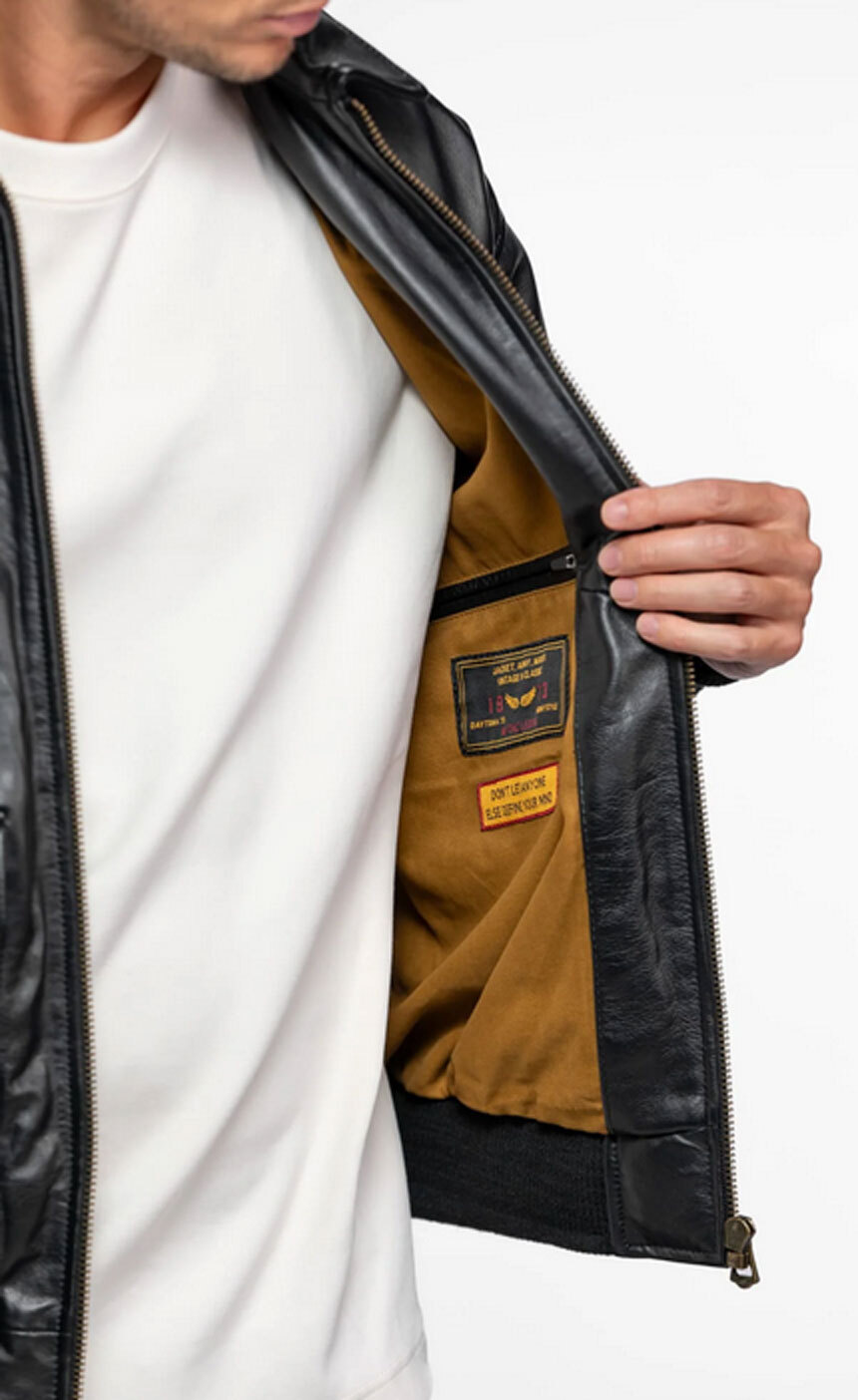 Vêtement en cuir Blousons cuir noir