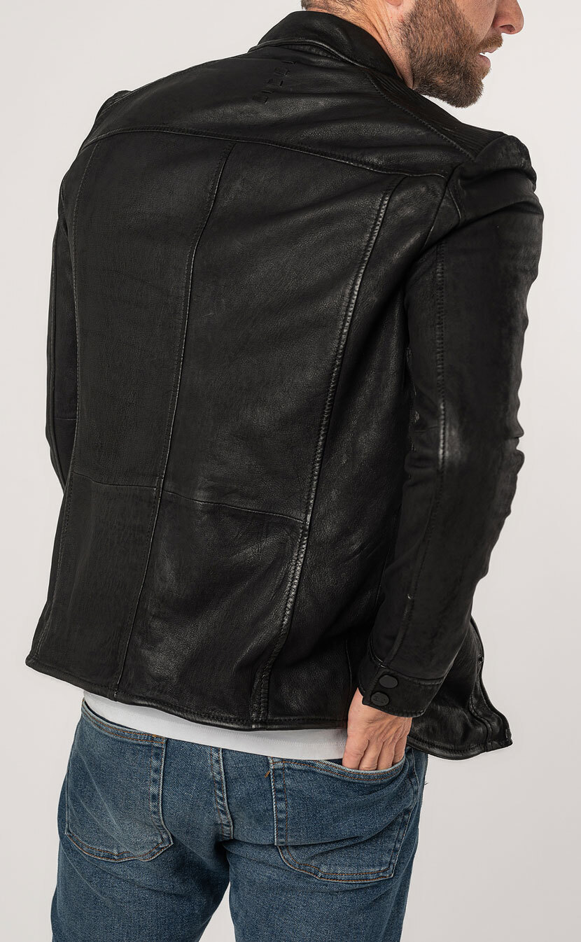 Vêtement en cuir Vestes & Trois Quart cuir noir