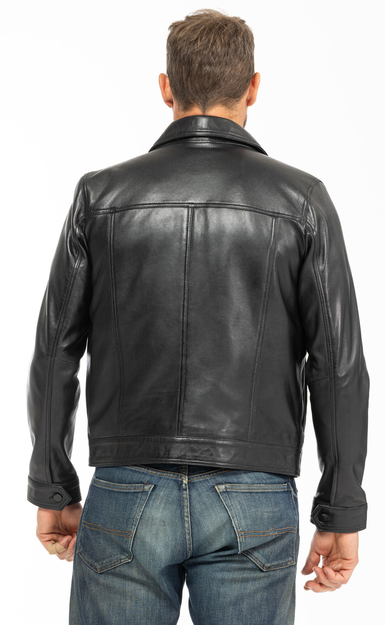 Vêtement en cuir Vestes & Trois Quart cuir noir