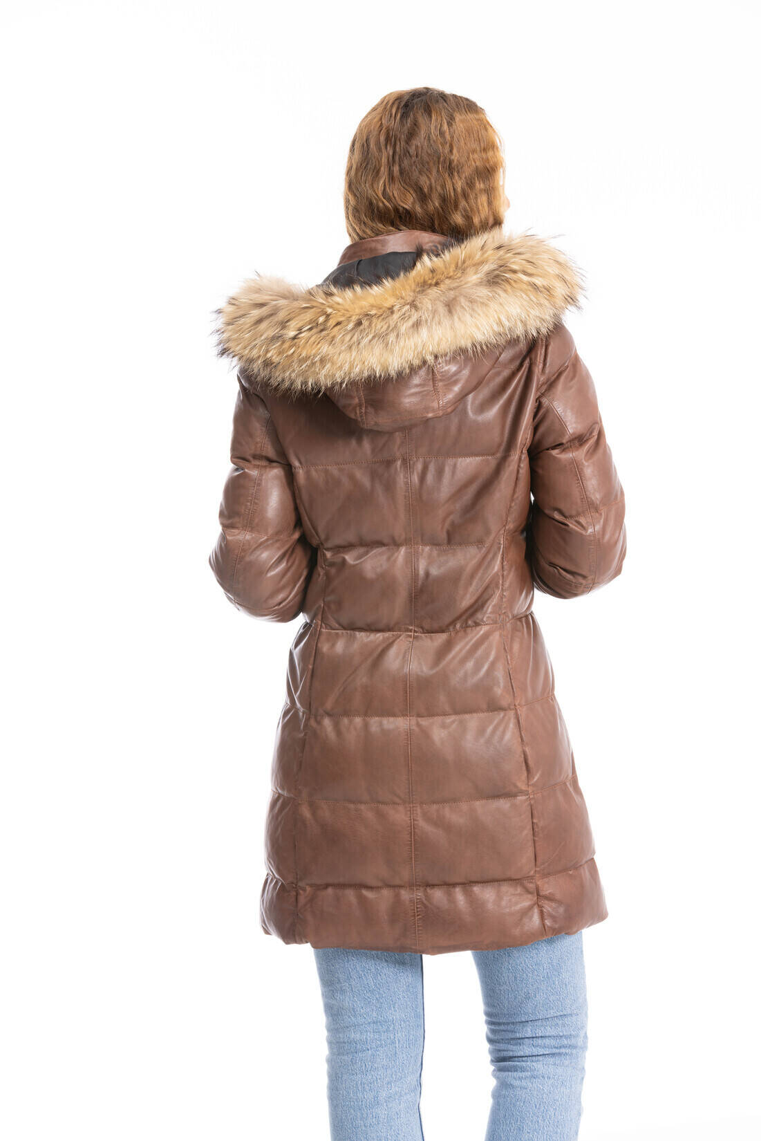 Vêtement en cuir Manteaux cuir cognac